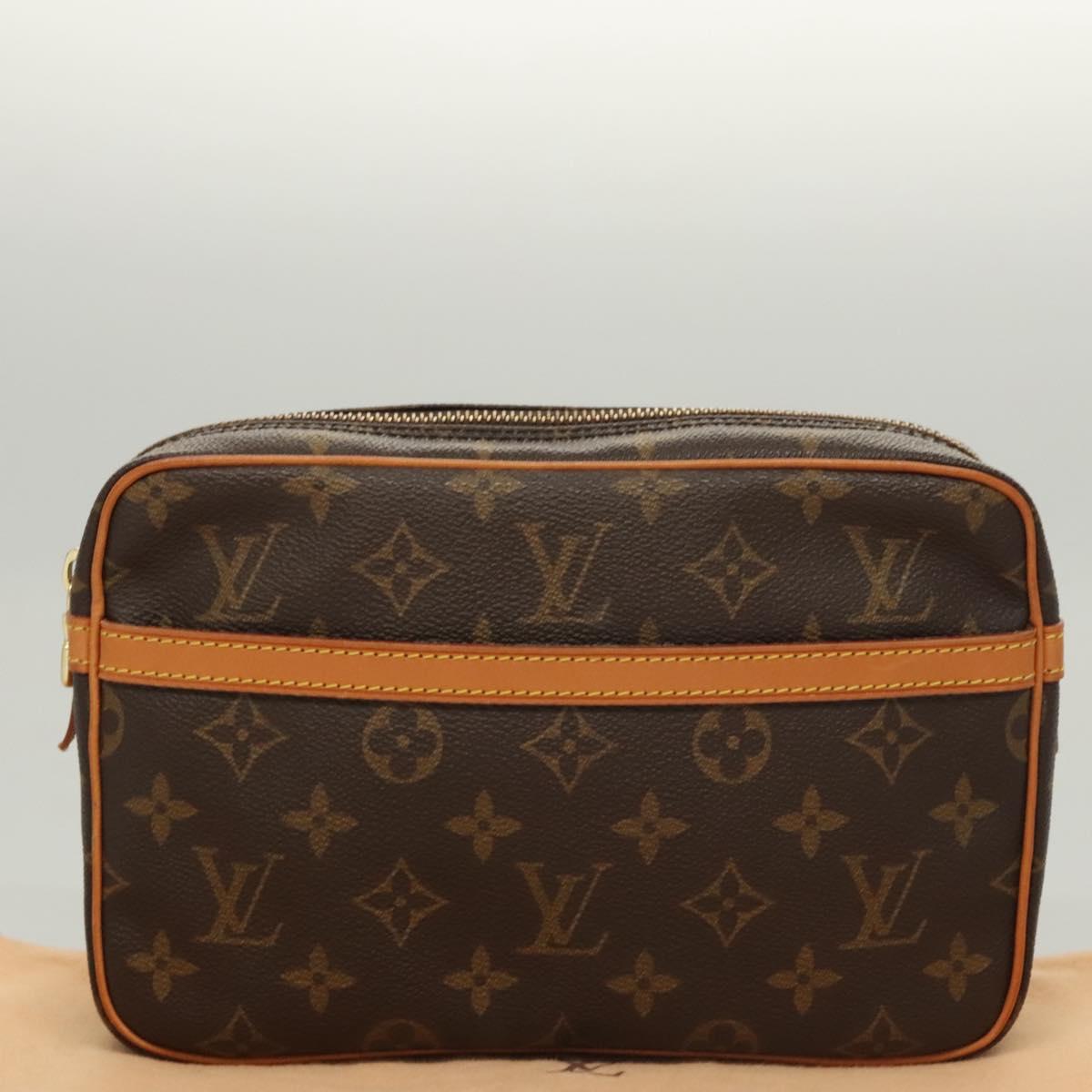 LOUIS VUITTON Monogram Compiegne 23 Clutch Bag M51847 LV Auth 119892