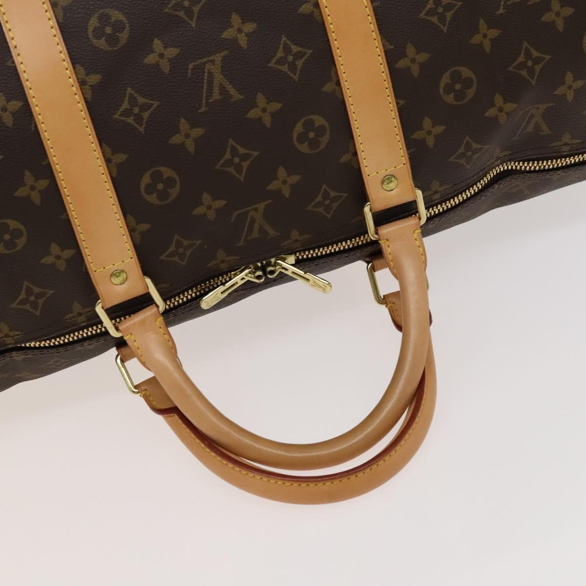 LOUIS VUITTON Monogram Keepall Bandouliere 60 Boston Bag M41412 LV Auth 119895V