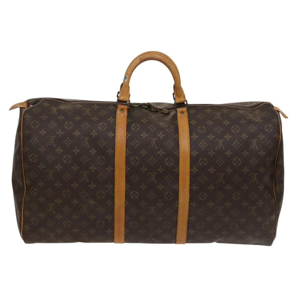LOUIS VUITTON Monogram Keepall 60 Boston Bag M41422 LV Auth 119896