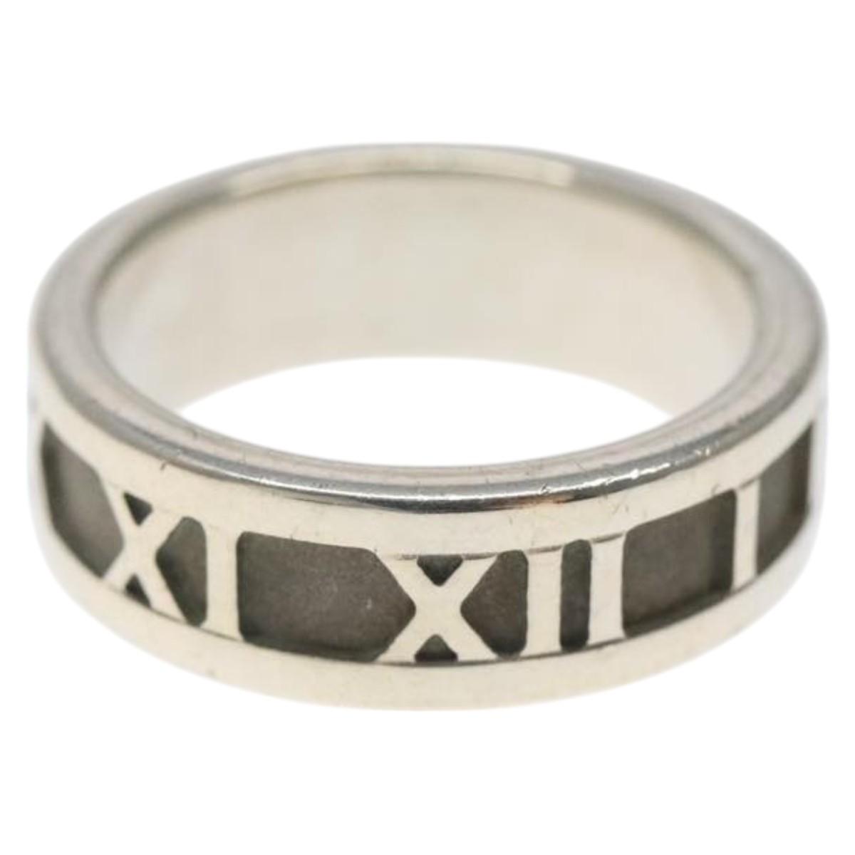 TIFFANY&Co. Atlas Ring Ag925 Silver Auth 119917