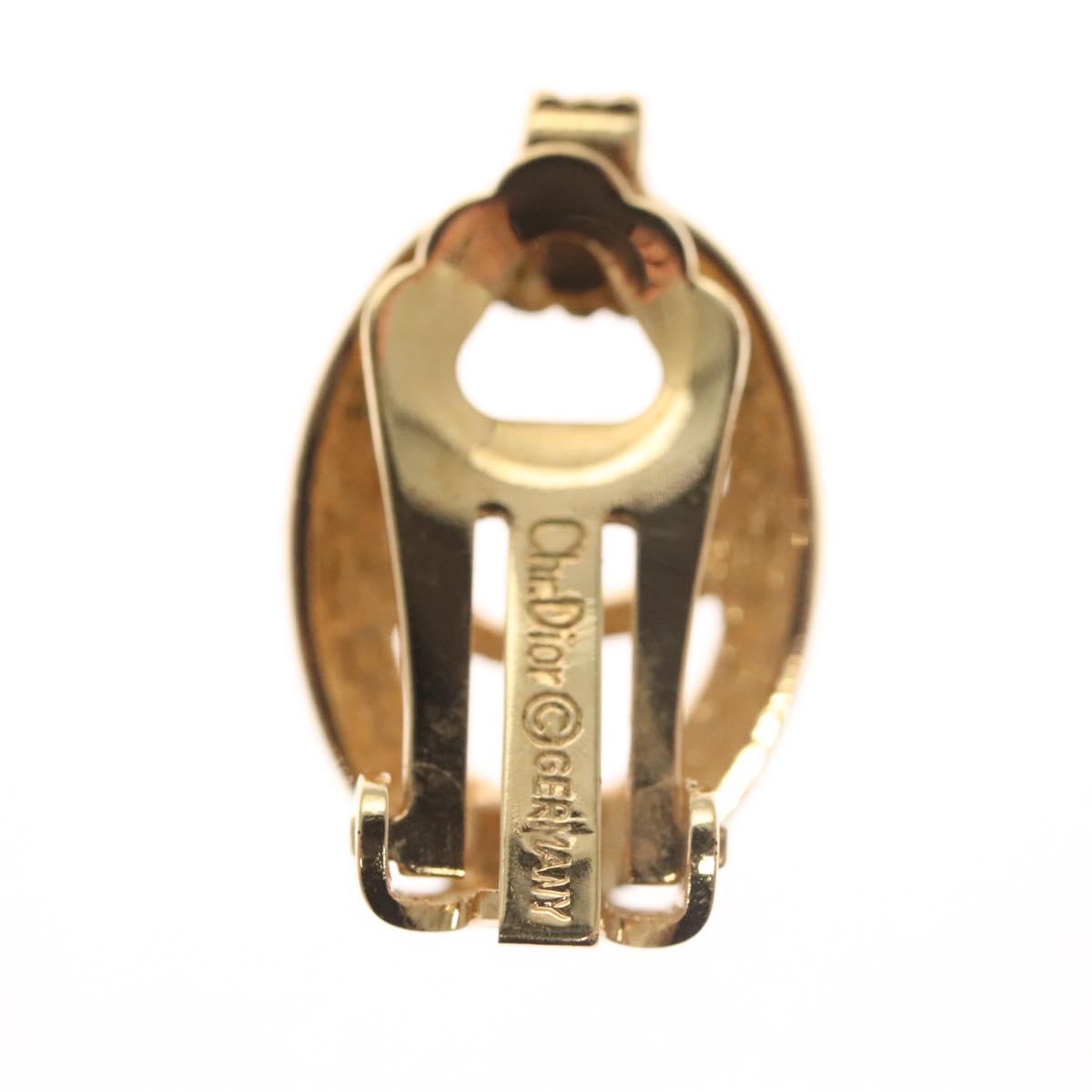 Christian Dior Earring metal Gold Auth 119932