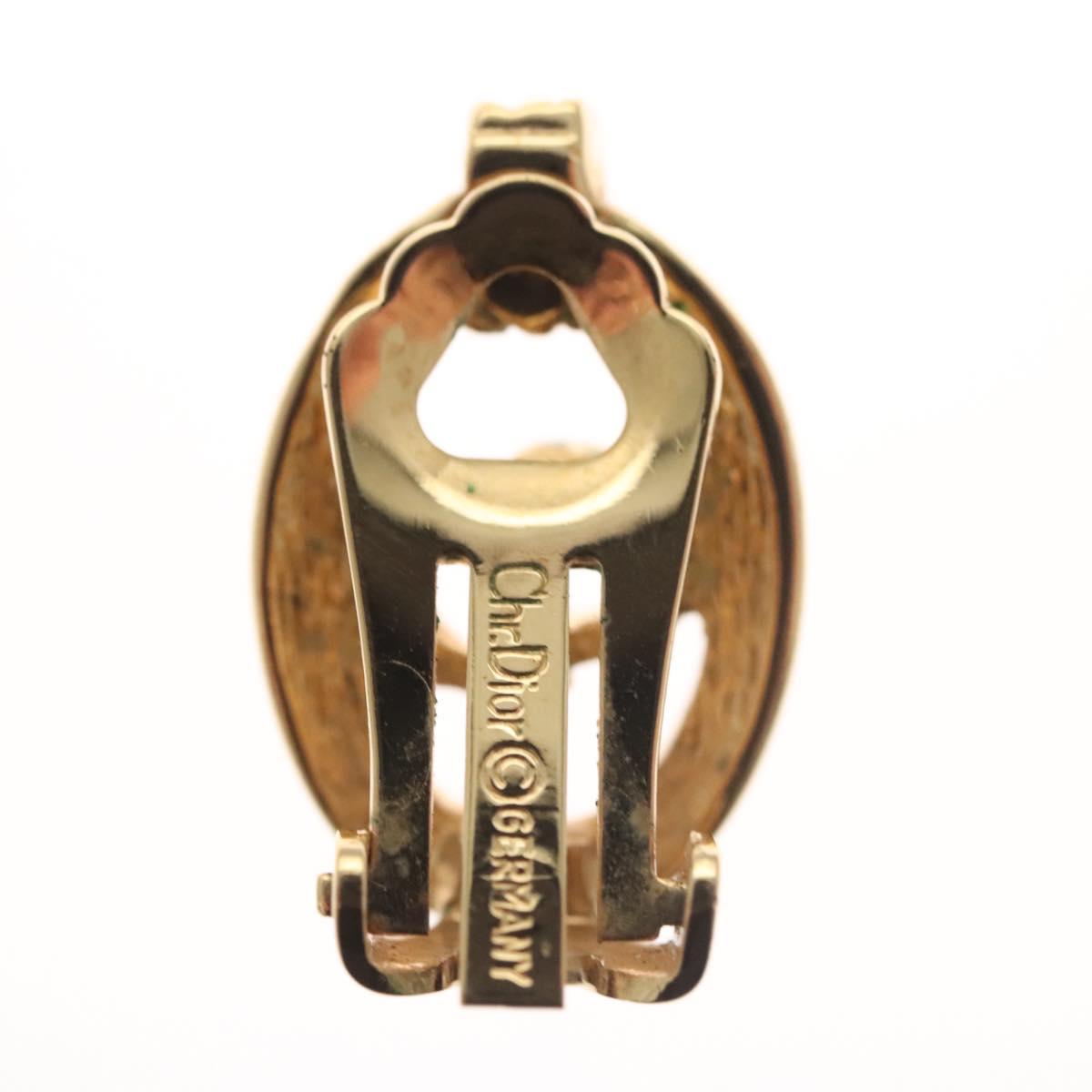 Christian Dior Earring metal Gold Auth 119932