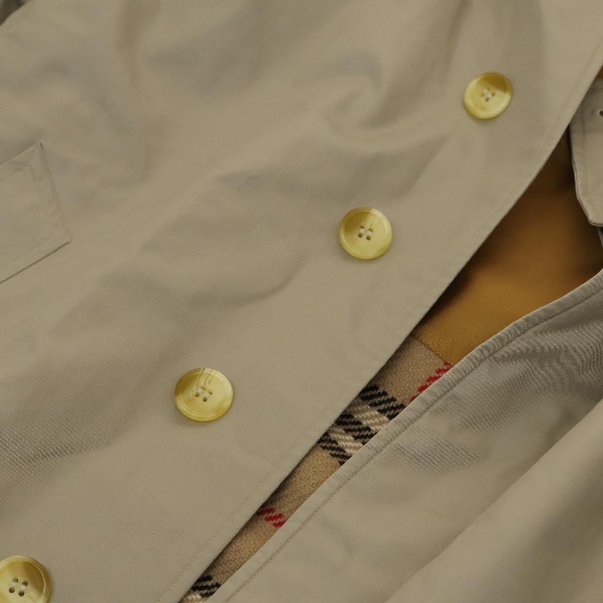 Burberrys Trench Coat Cotton Beige Auth 119945