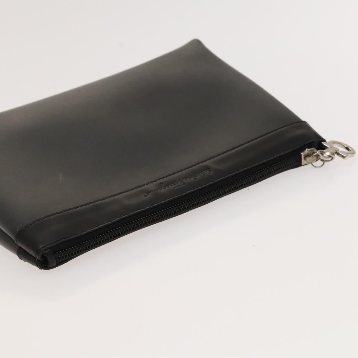 Salvatore Ferragamo Celine Macadam Canvas Bag PVC 3Set Brown Black Auth 119946