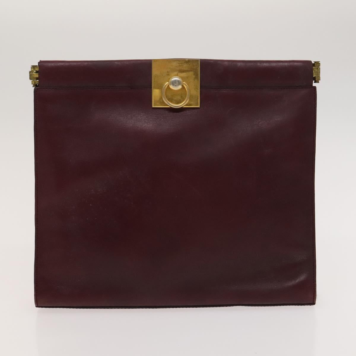 Salvatore Ferragamo Celine Macadam Canvas Bag PVC 3Set Brown Black Auth 119946