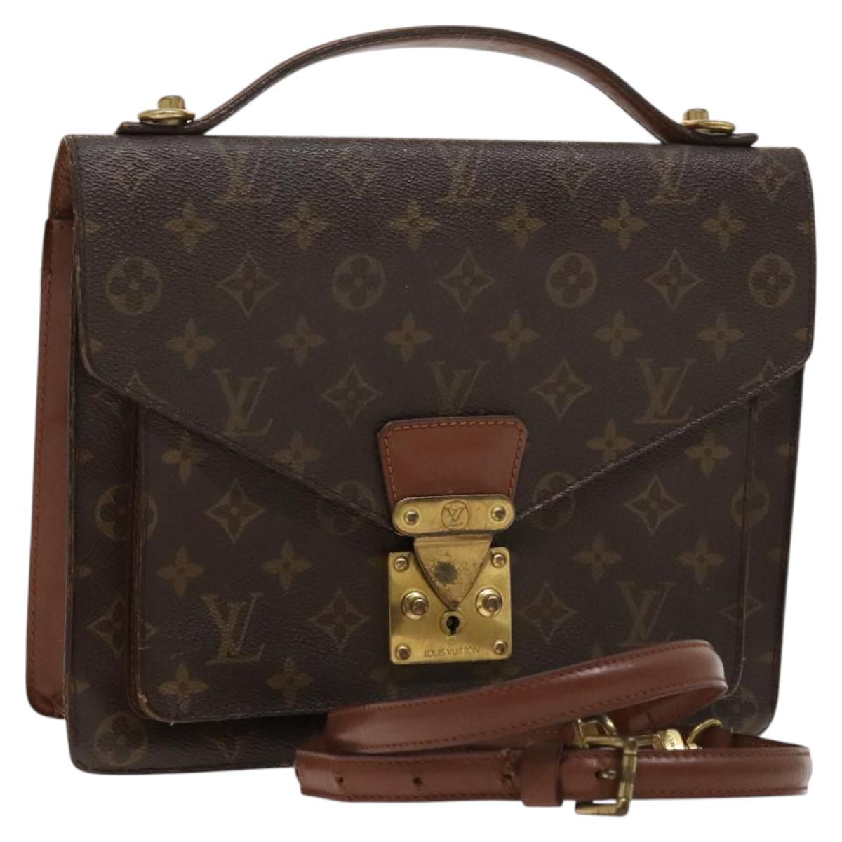 LOUIS VUITTON Monogram Monceau 28 Hand Bag M51185 LV Auth 119972