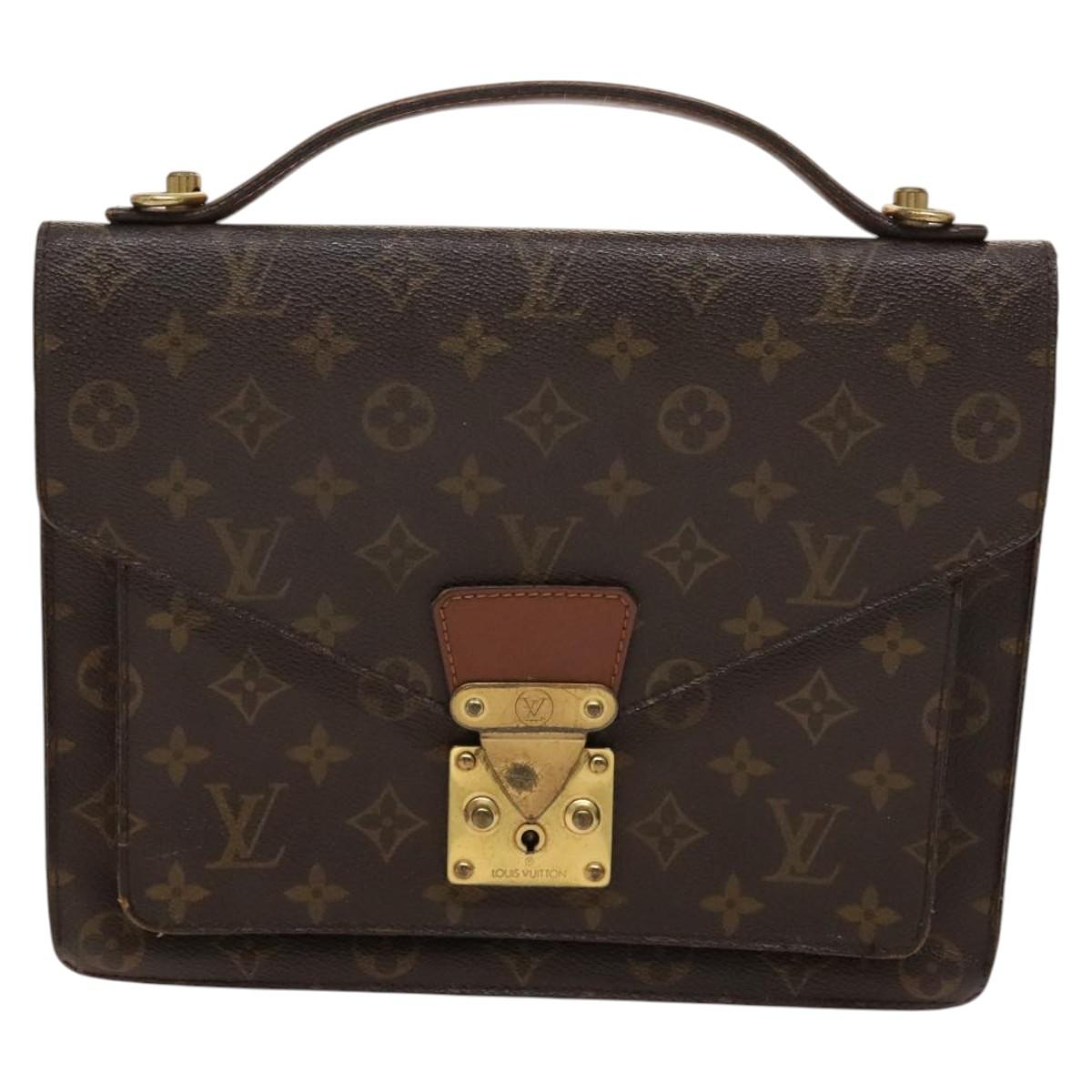 LOUIS VUITTON Monogram Monceau 28 Hand Bag M51185 LV Auth 119972