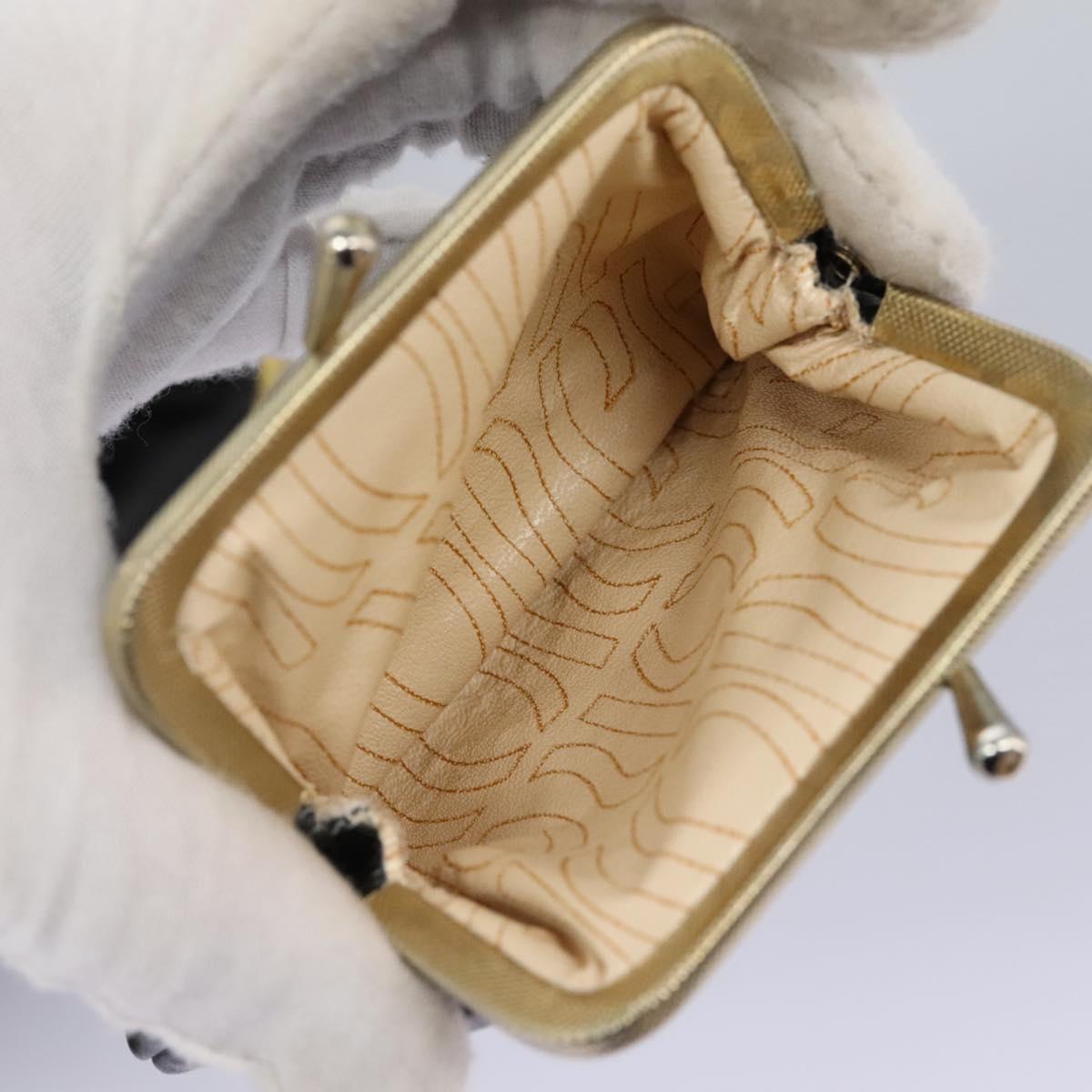 Christian Dior Shoulder Bag Calf leather Black Auth 119992