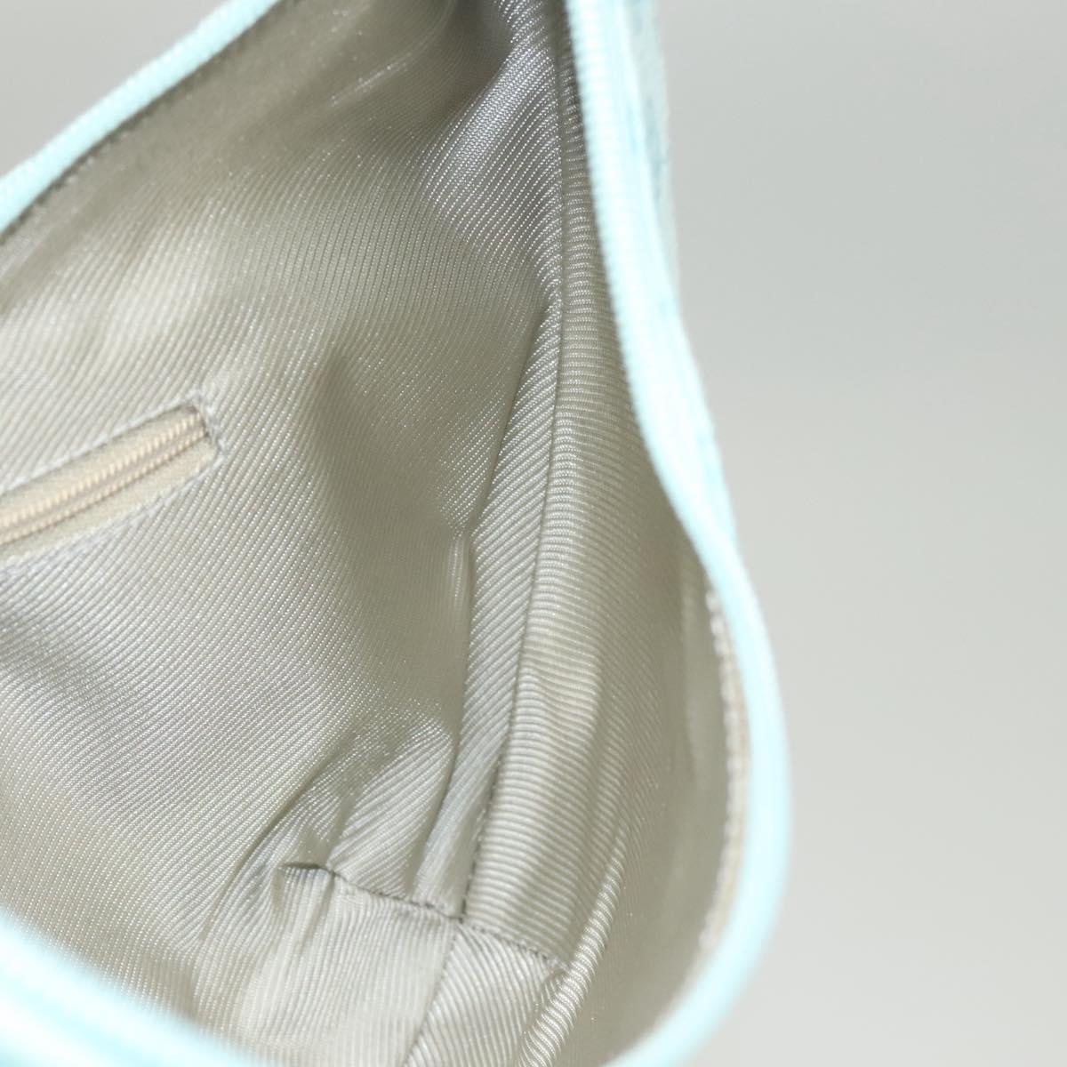 GUCCI GG Canvas Shoulder Bag Light Blue Gold 001 4158 Auth 120032A