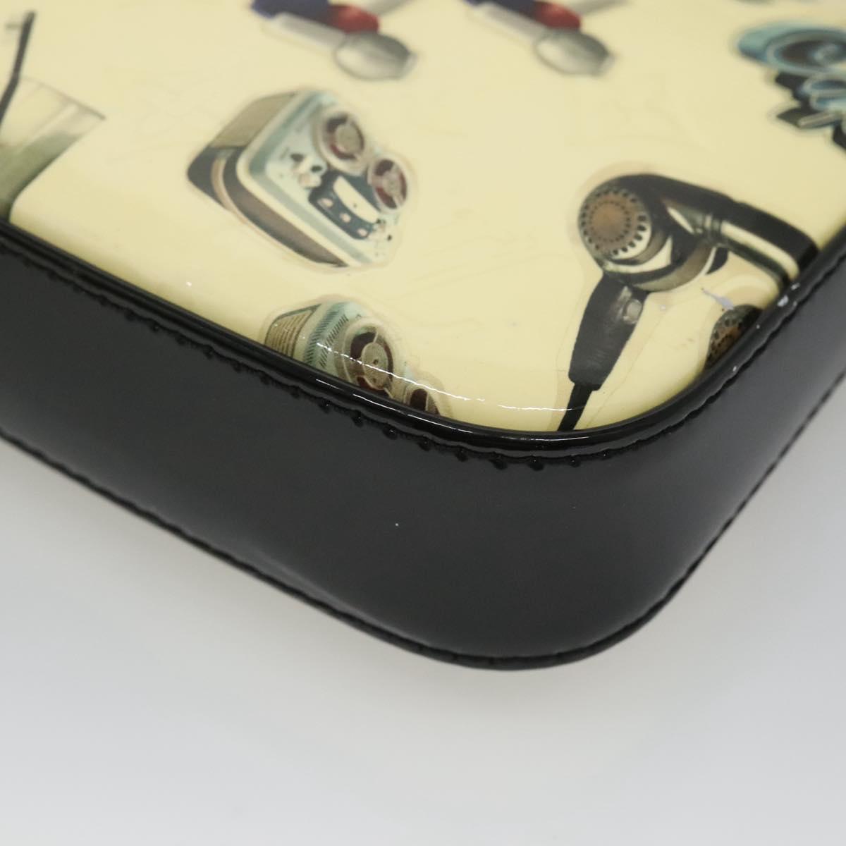 LOUIS VUITTON Vernis sticker Pochette Accessoires Pouch White M90928 Auth 120036