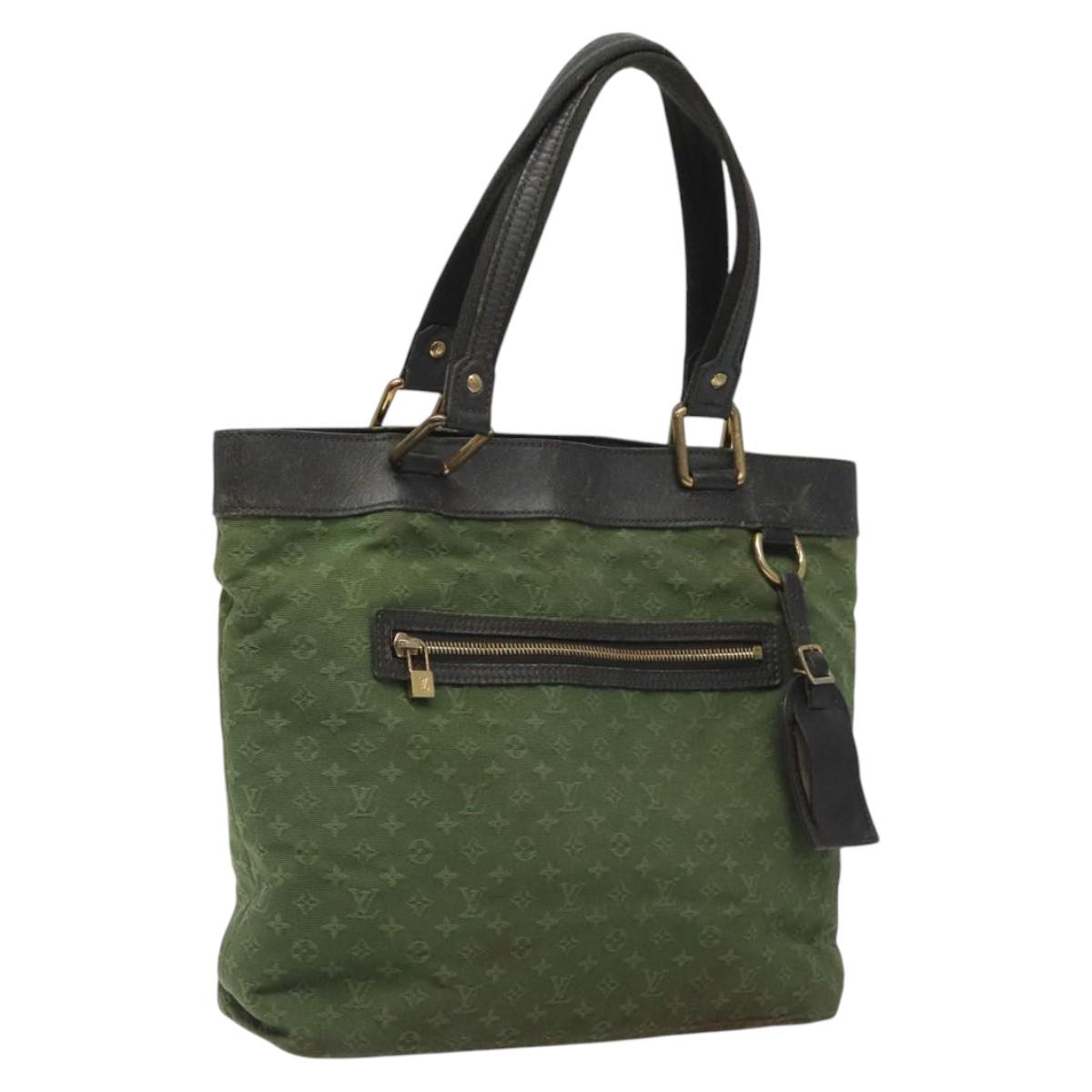 LOUIS VUITTON Monogram Mini Lucille GM Tote Bag TST Khaki M92681 LV Auth 120055