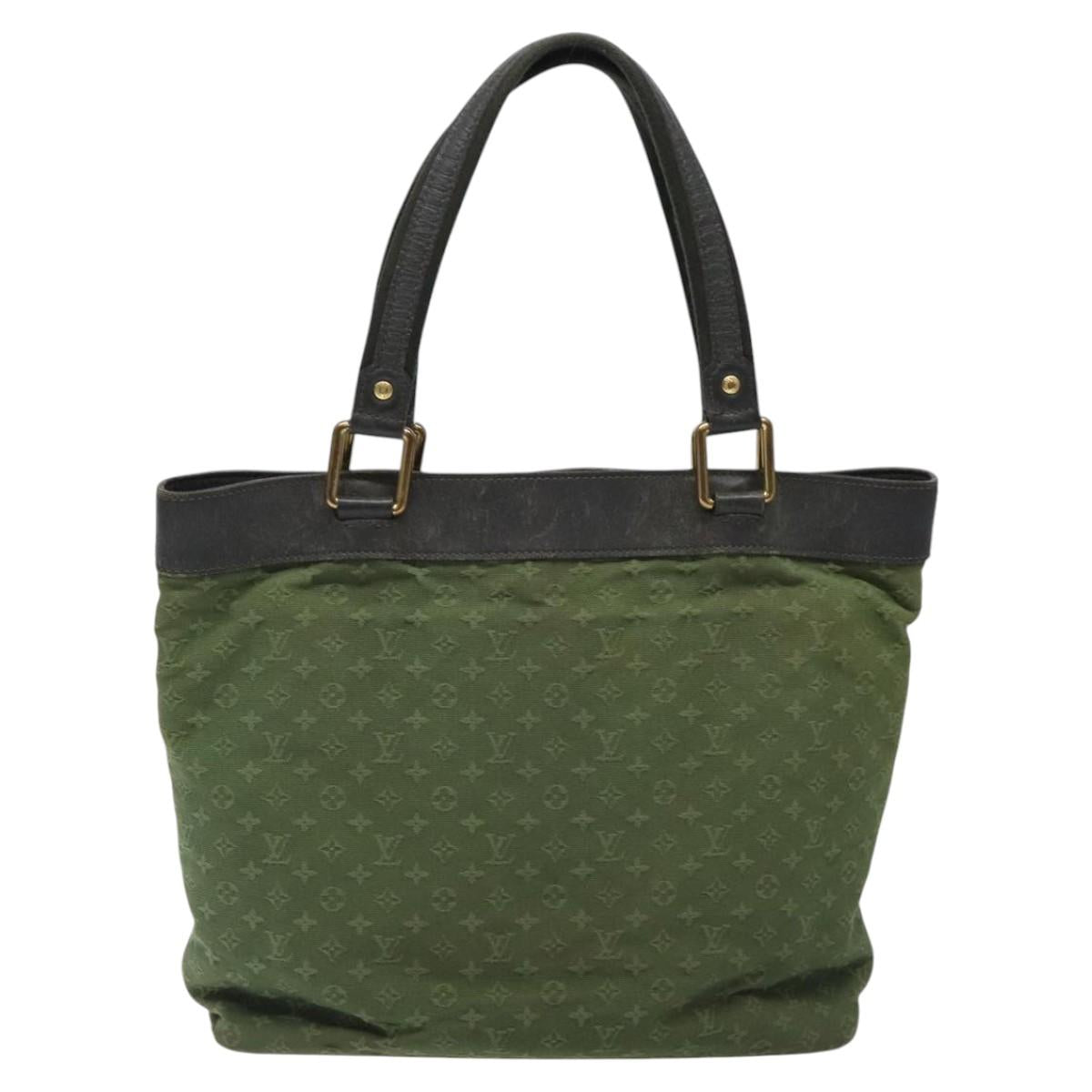 LOUIS VUITTON Monogram Mini Lucille GM Tote Bag TST Khaki M92681 LV Auth 120055