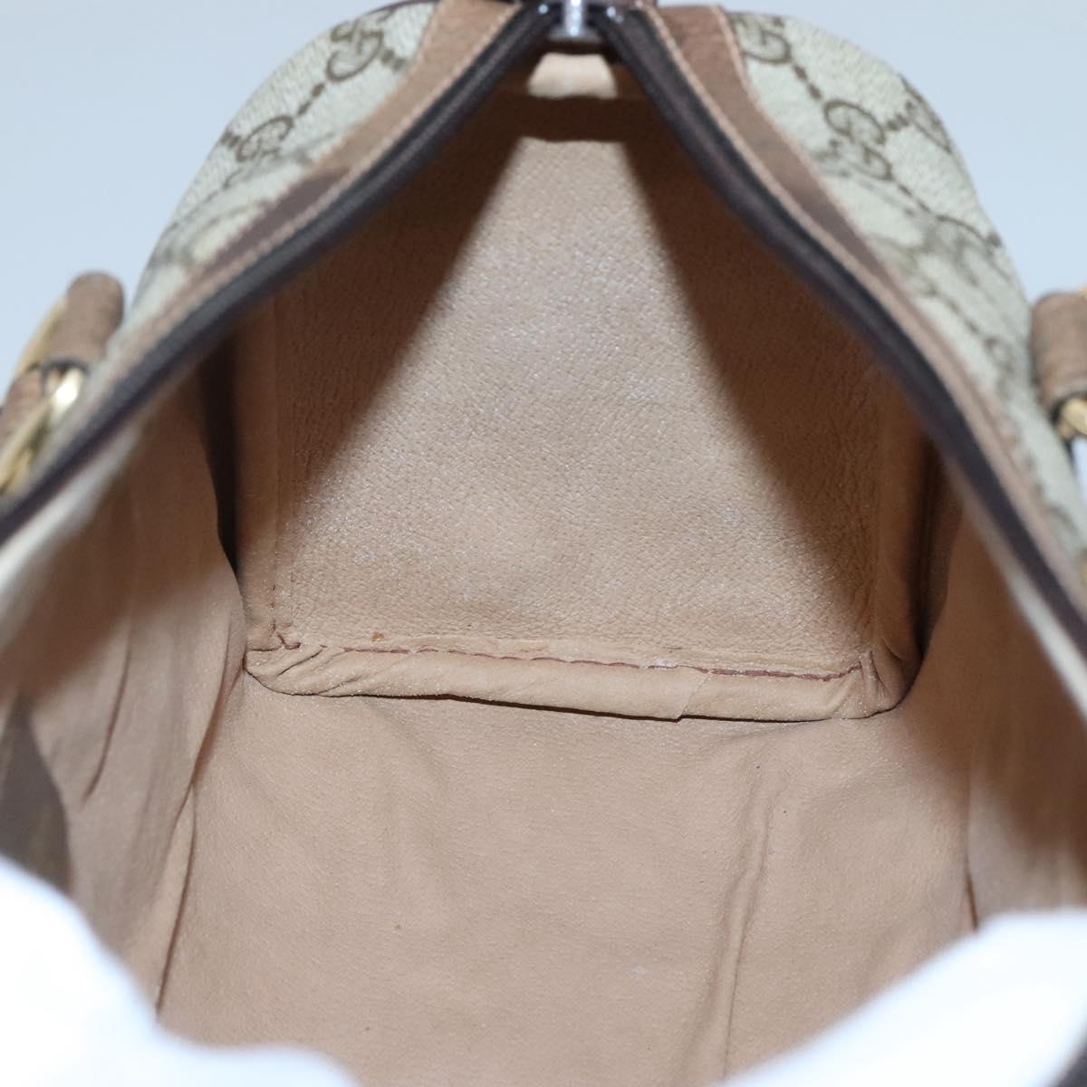 GUCCI GG Supreme Web Sherry Line Boston Bag PVC Red Green beige Auth 120065
