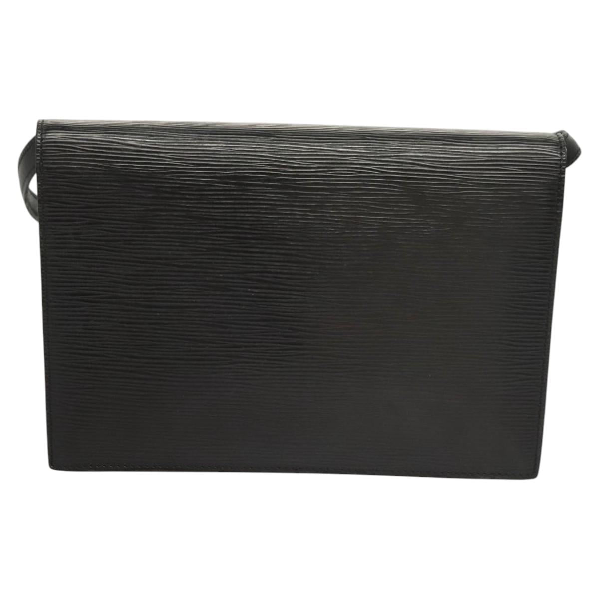 LOUIS VUITTON Epi Hublot Shoulder Bag Black Red M52557 LV Auth 120129