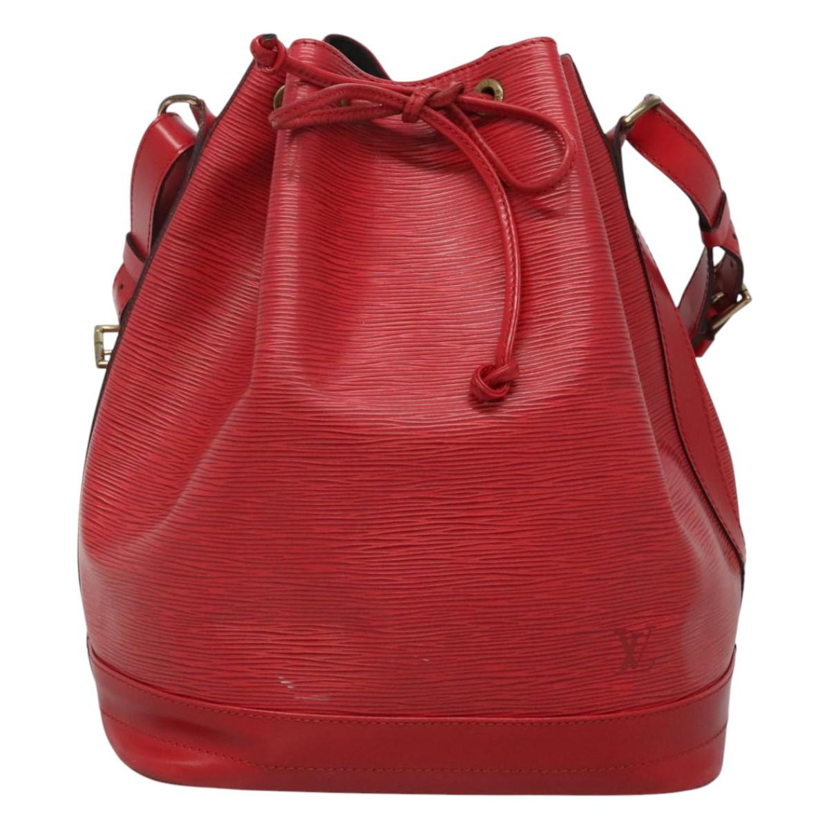 LOUIS VUITTON Epi Noe Shoulder Bag Red M44007 LV Auth 120135
