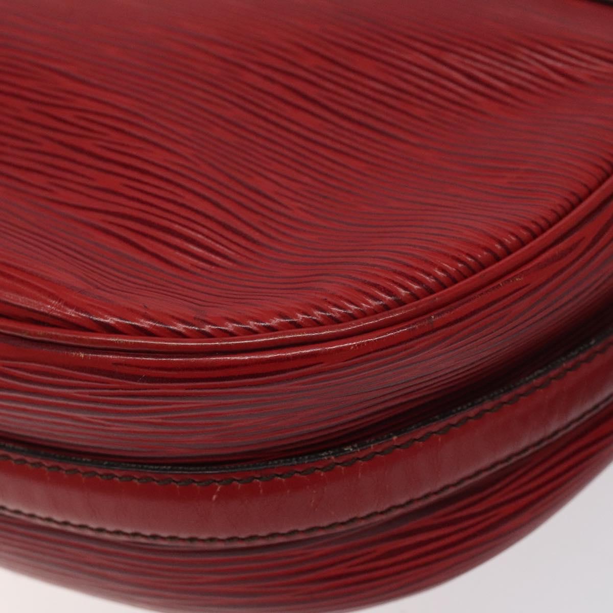LOUIS VUITTON Epi Jeune Fille MM Shoulder Bag Red M52157 LV Auth 120142