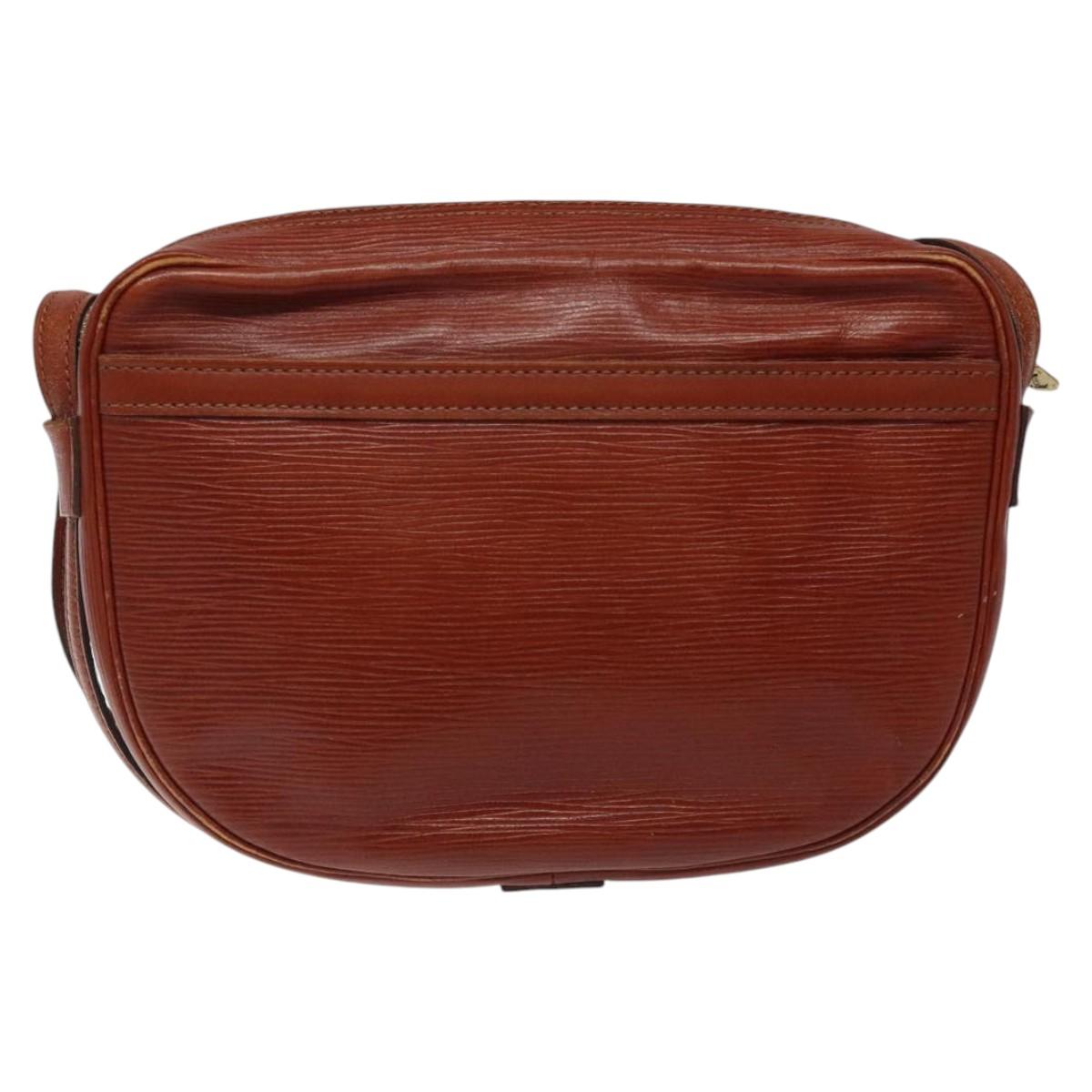 LOUIS VUITTON Epi Jeune FilleMM Shoulder Bag Brown M52153 LV Auth 120143