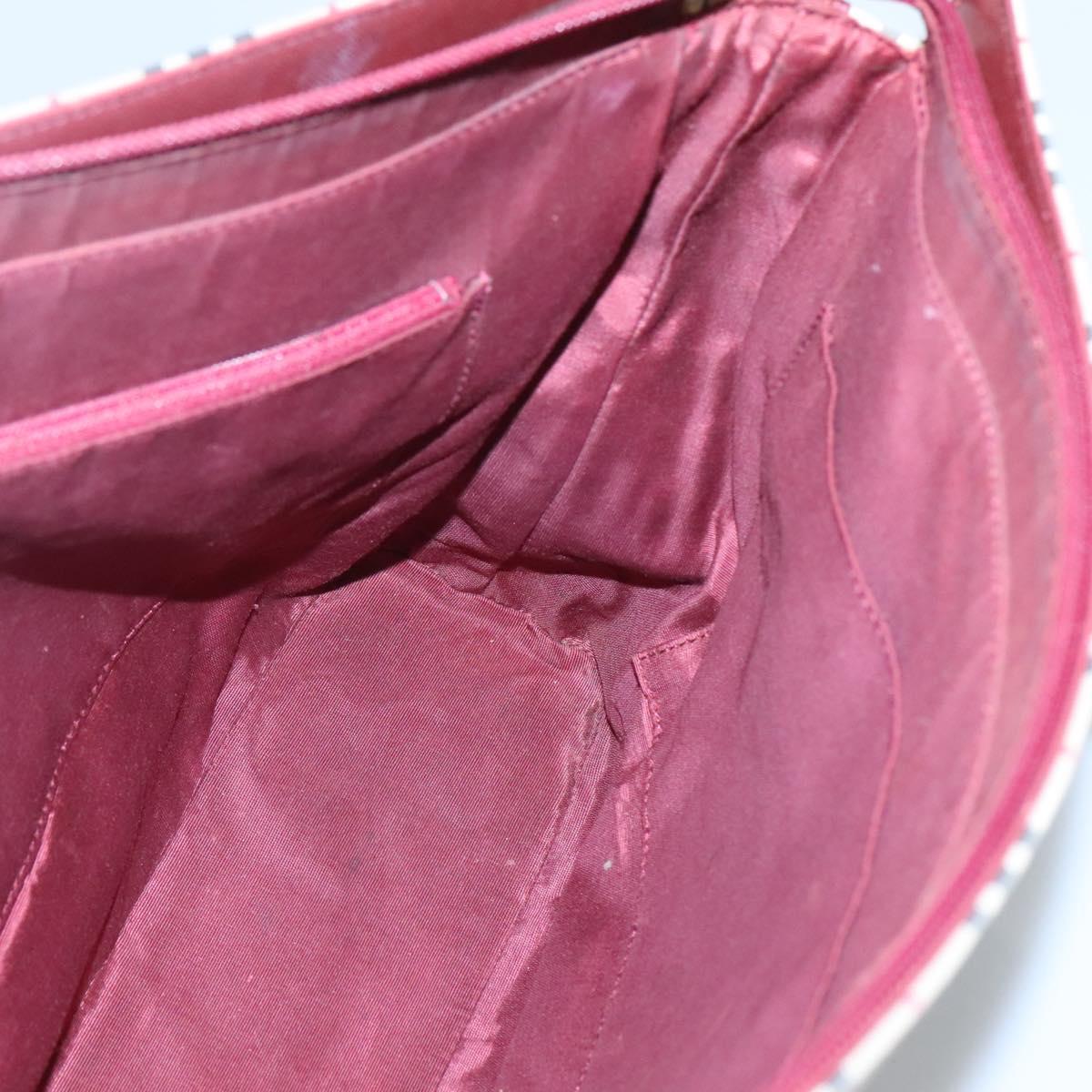 BURBERRY Nova Check Tote Bag Canvas Beige Gold Auth 120144