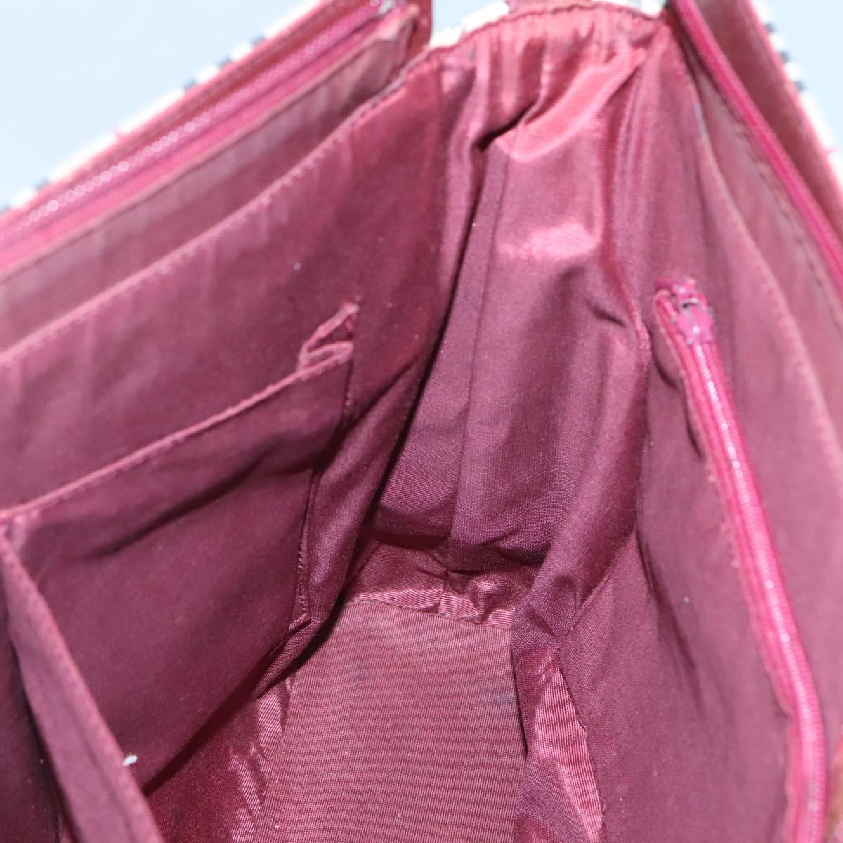 BURBERRY Nova Check Tote Bag Canvas Beige Gold Auth 120144