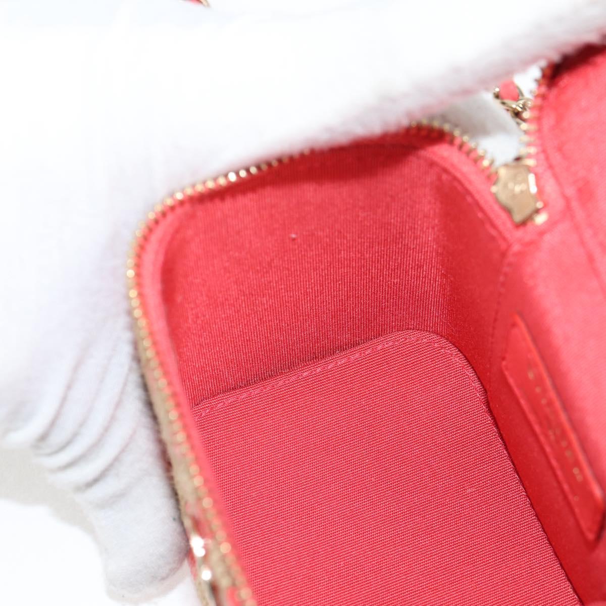 CHANEL Chain Shoulder Bag Straw Beige Gold CC Auth 120168AM