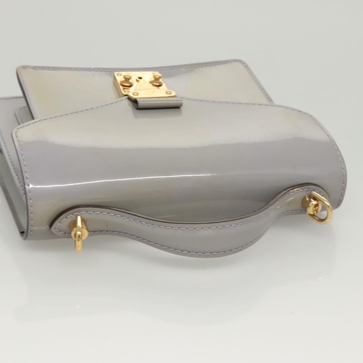 LOUIS VUITTON Vernis Monceau BB Hand Bag 2way Lila M90112 LV Auth 120203