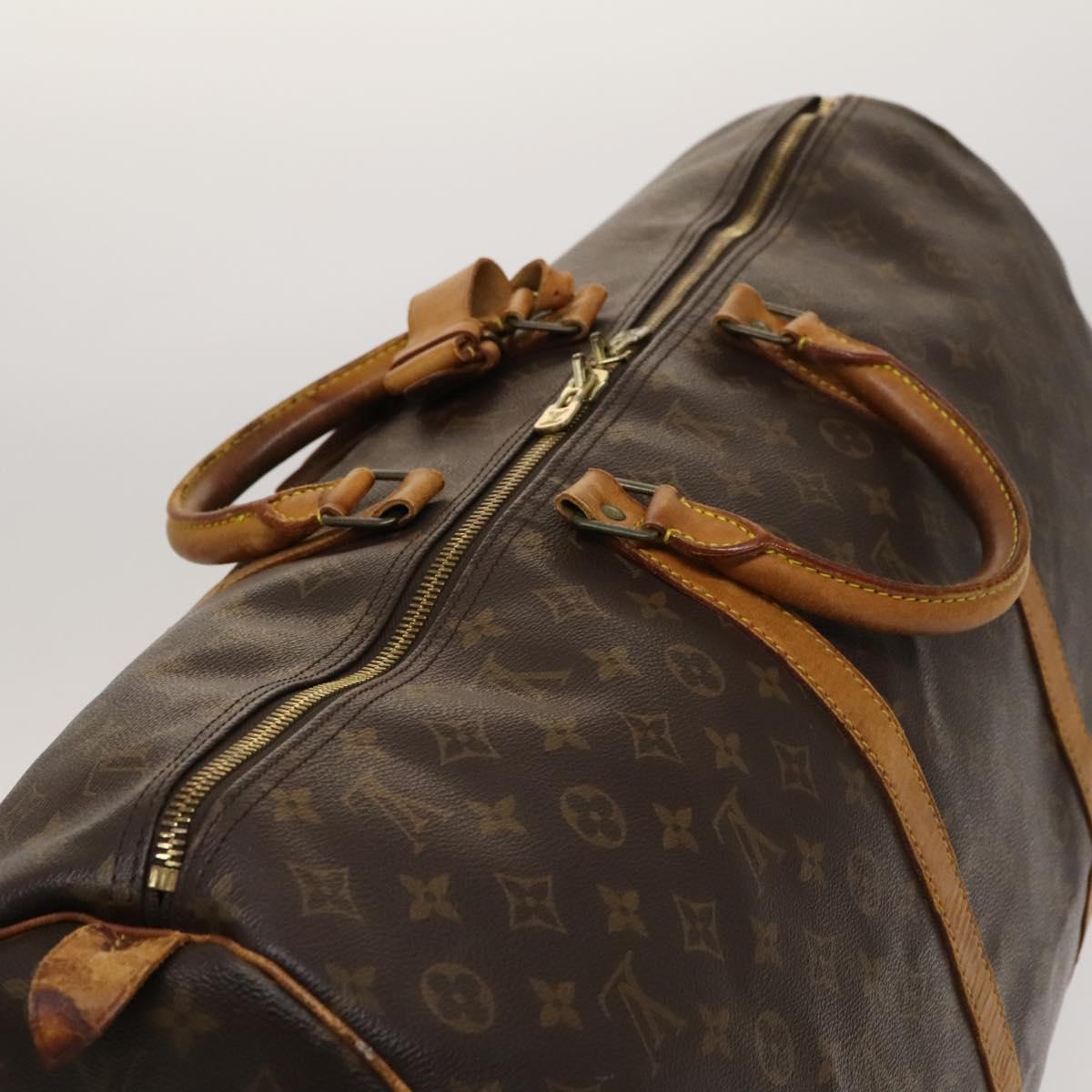 LOUIS VUITTON Monogram Keepall 60 Boston Bag M41422 LV Auth 120206