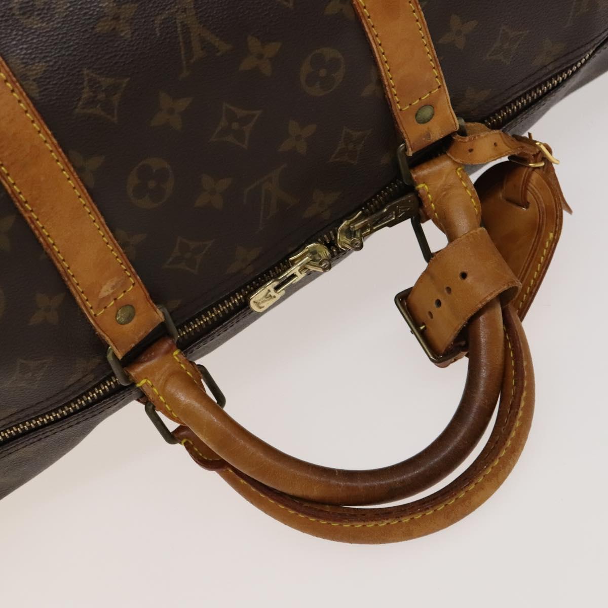 LOUIS VUITTON Monogram Keepall 60 Boston Bag M41422 LV Auth 120206