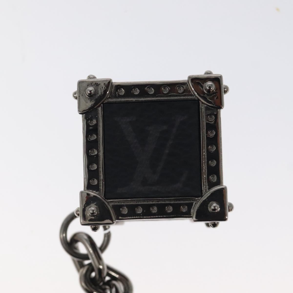 LOUIS VUITTON Monogram Eclipse Porte Cles Mon Cube Charm M68867 LV Auth 120234