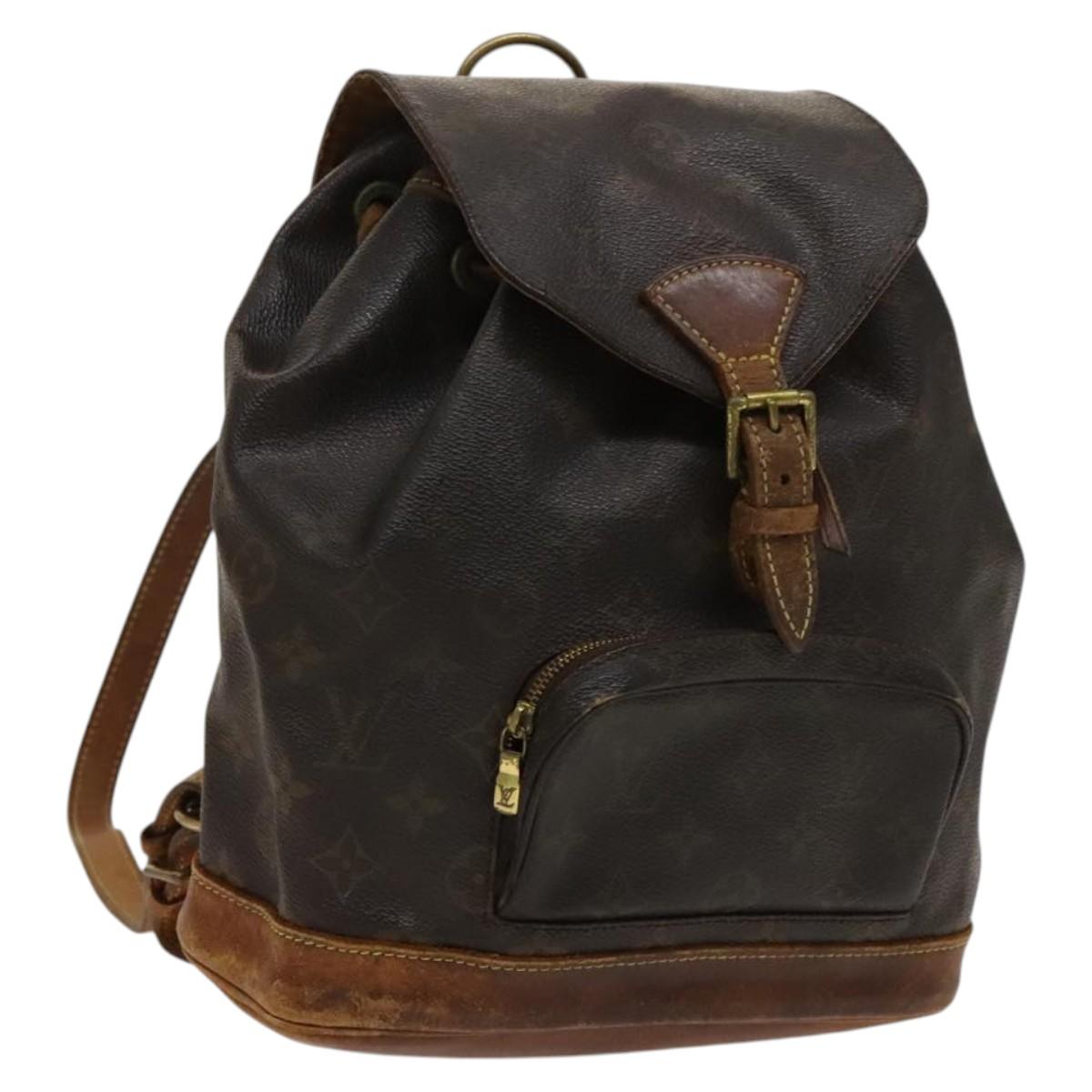 LOUIS VUITTON Monogram Montsouris MM Backpack M51136 LV Auth 120242