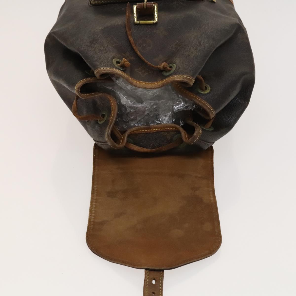 LOUIS VUITTON Monogram Montsouris MM Backpack M51136 LV Auth 120242