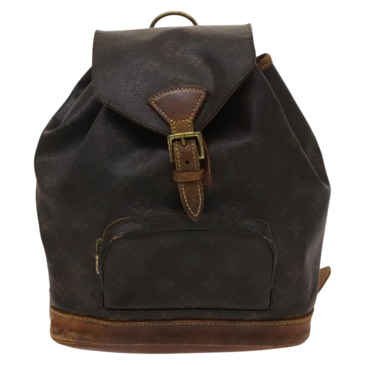 LOUIS VUITTON Monogram Montsouris MM Backpack M51136 LV Auth 120242