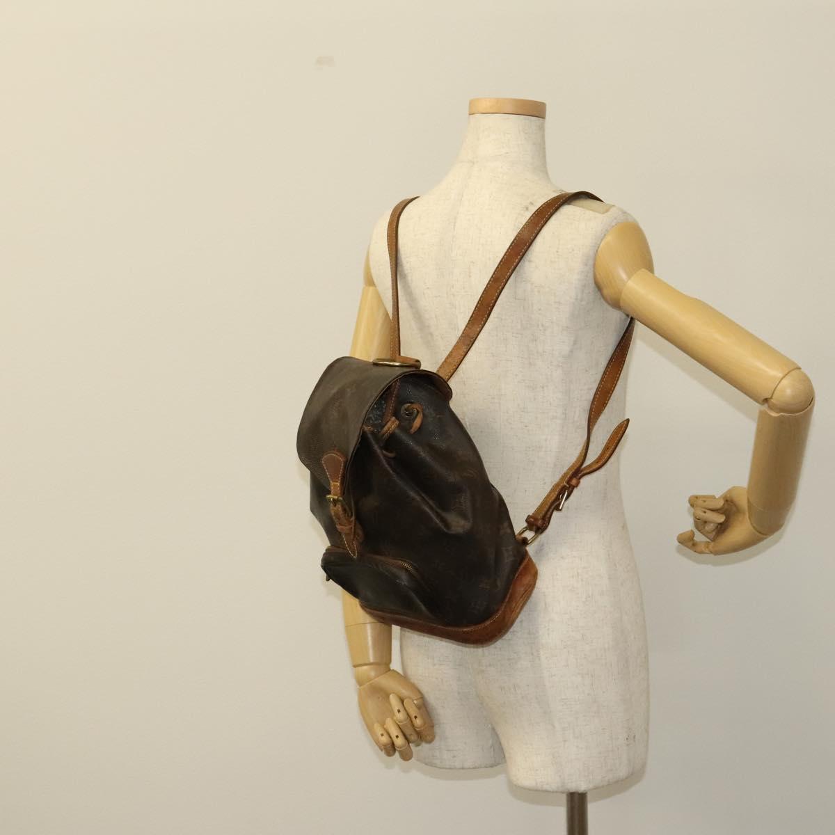LOUIS VUITTON Monogram Montsouris MM Backpack M51136 LV Auth 120242