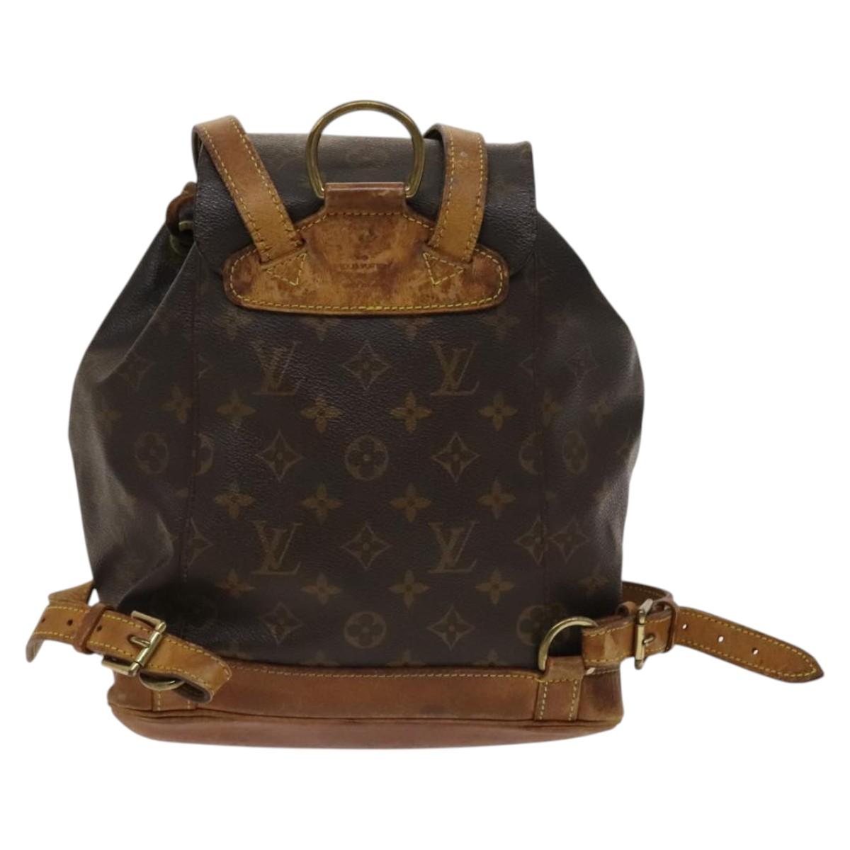 LOUIS VUITTON Monogram Montsouris MM Backpack M51136 LV Auth 120242
