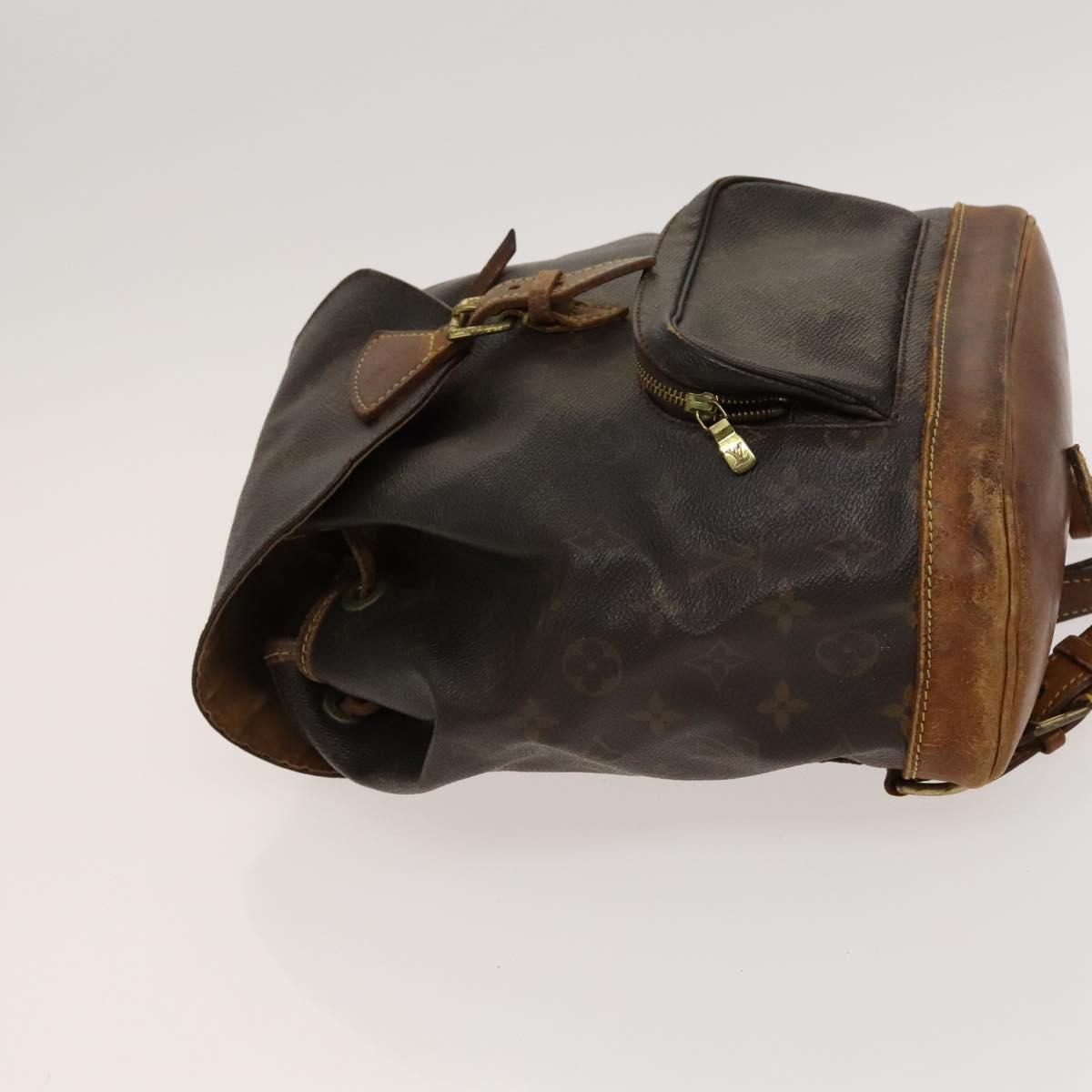LOUIS VUITTON Monogram Montsouris MM Backpack M51136 LV Auth 120242