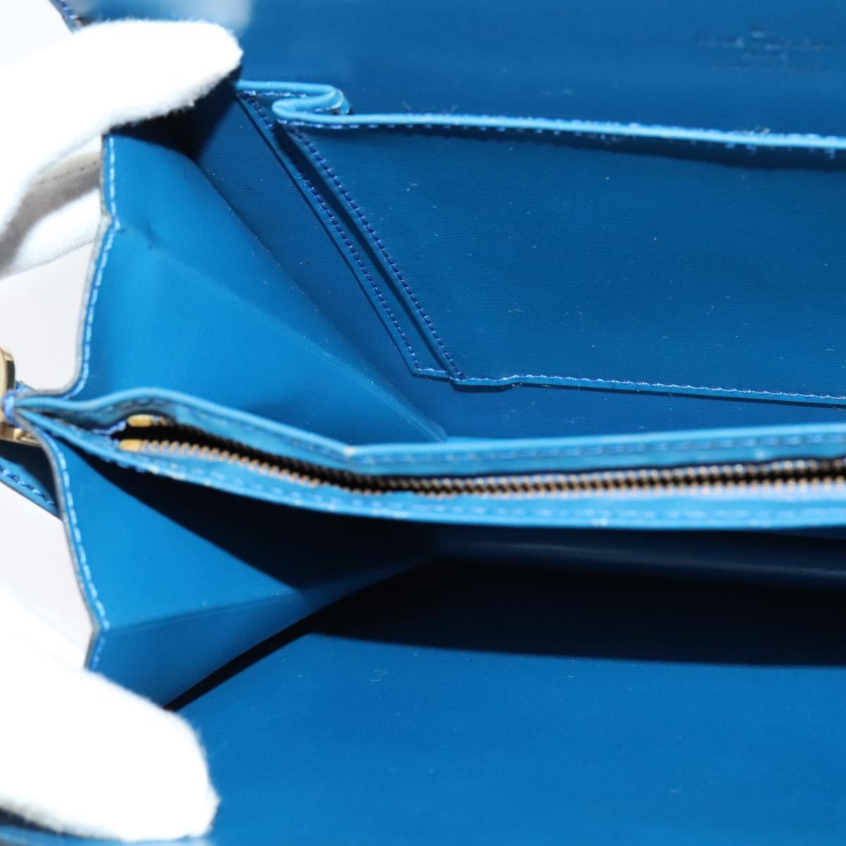 LOUIS VUITTON Epi Capuchin Shoulder Bag Blue M52345 LV Auth 120245