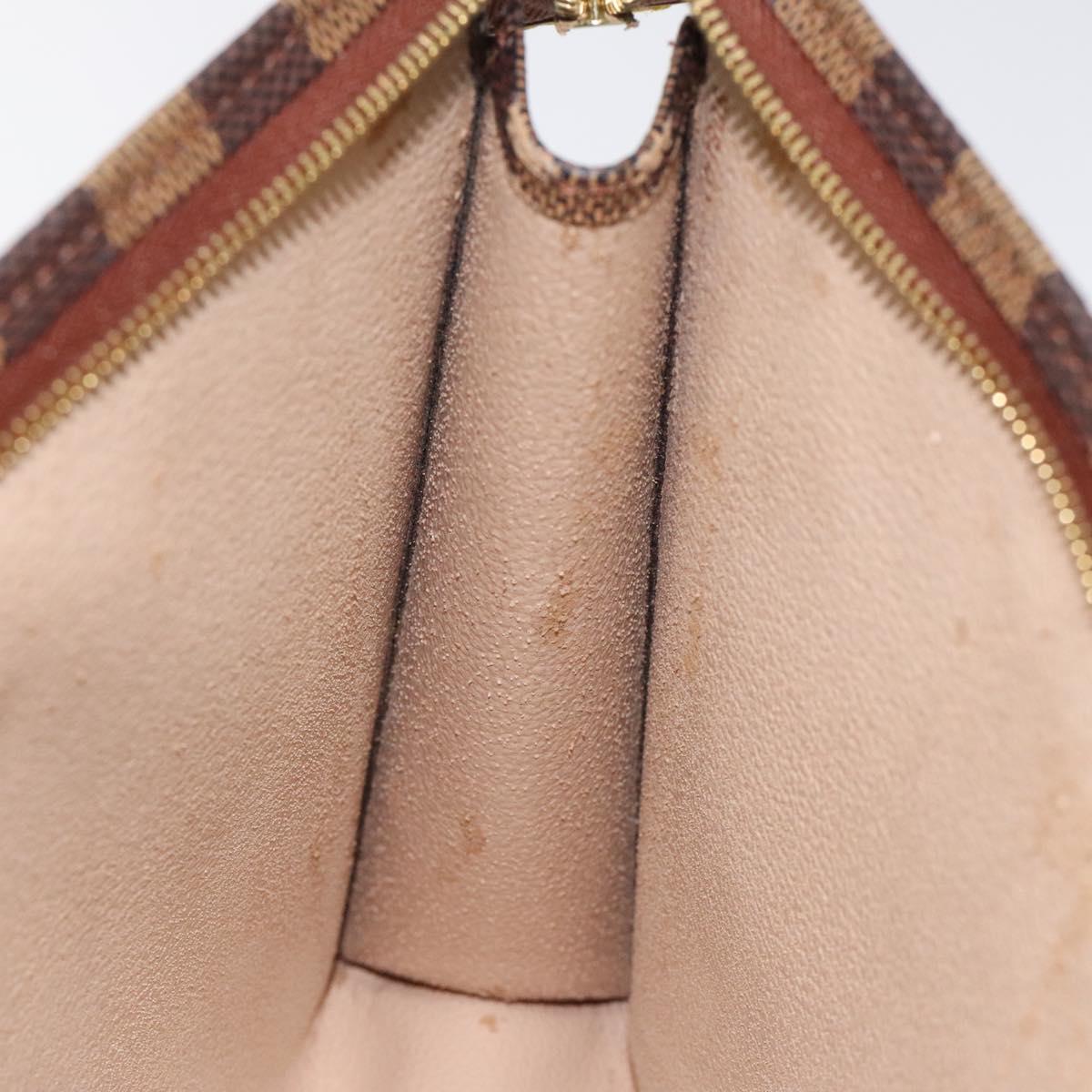 LOUIS VUITTON Damier Ebene Posh Toilette 26 Pouch N47543 LV Auth 120246