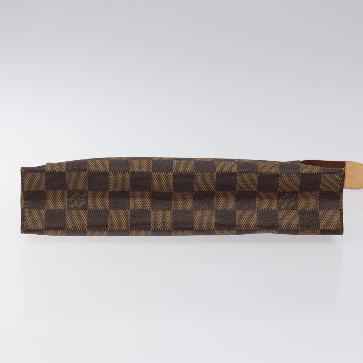 LOUIS VUITTON Damier Ebene Posh Toilette 26 Pouch N47543 LV Auth 120246