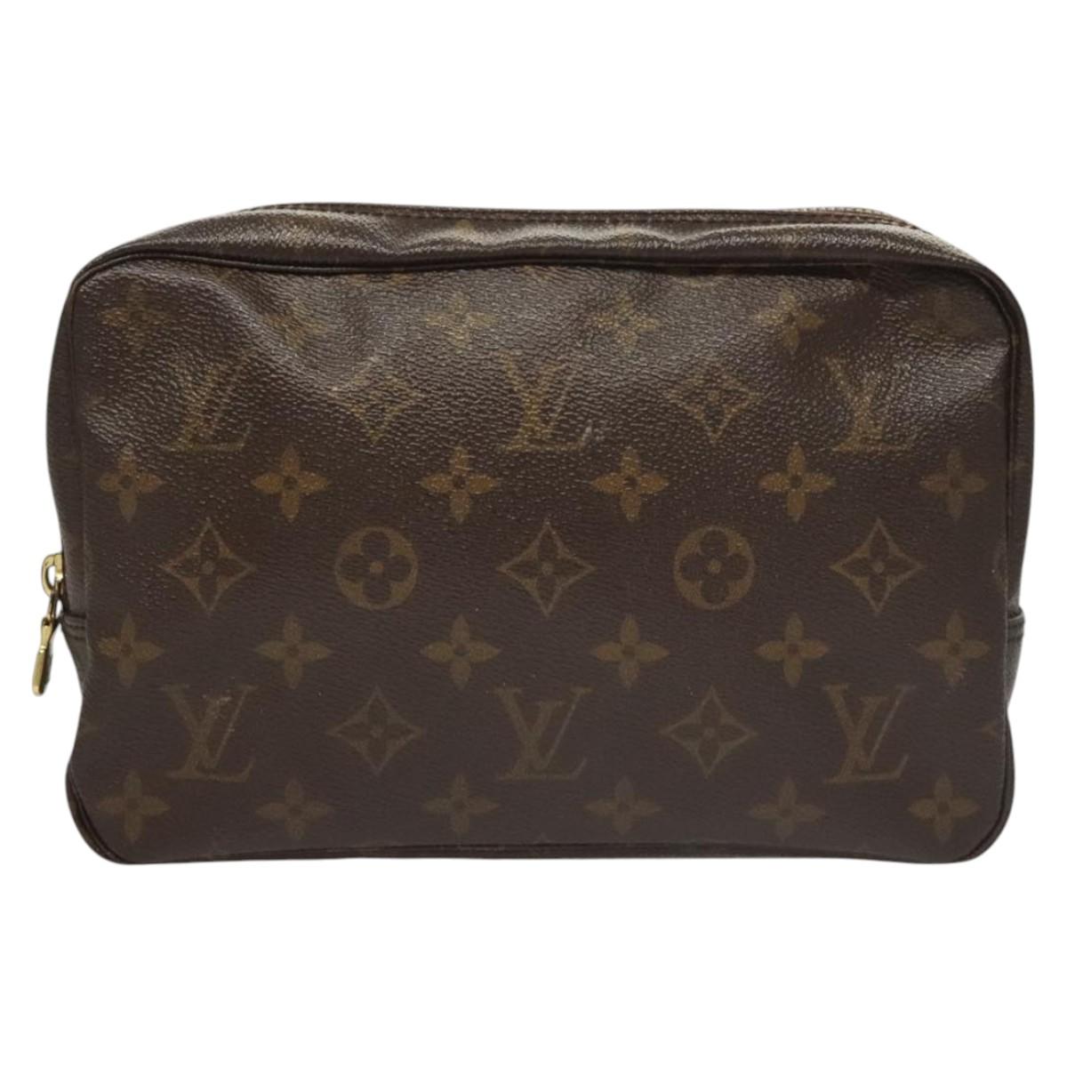 LOUIS VUITTON Monogram Trousse Toilette 23 Clutch Bag M47524 LV Auth 120282