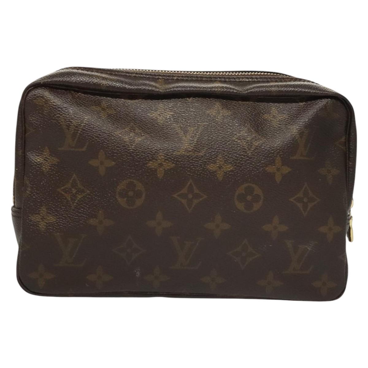 LOUIS VUITTON Monogram Trousse Toilette 23 Clutch Bag M47524 LV Auth 120282