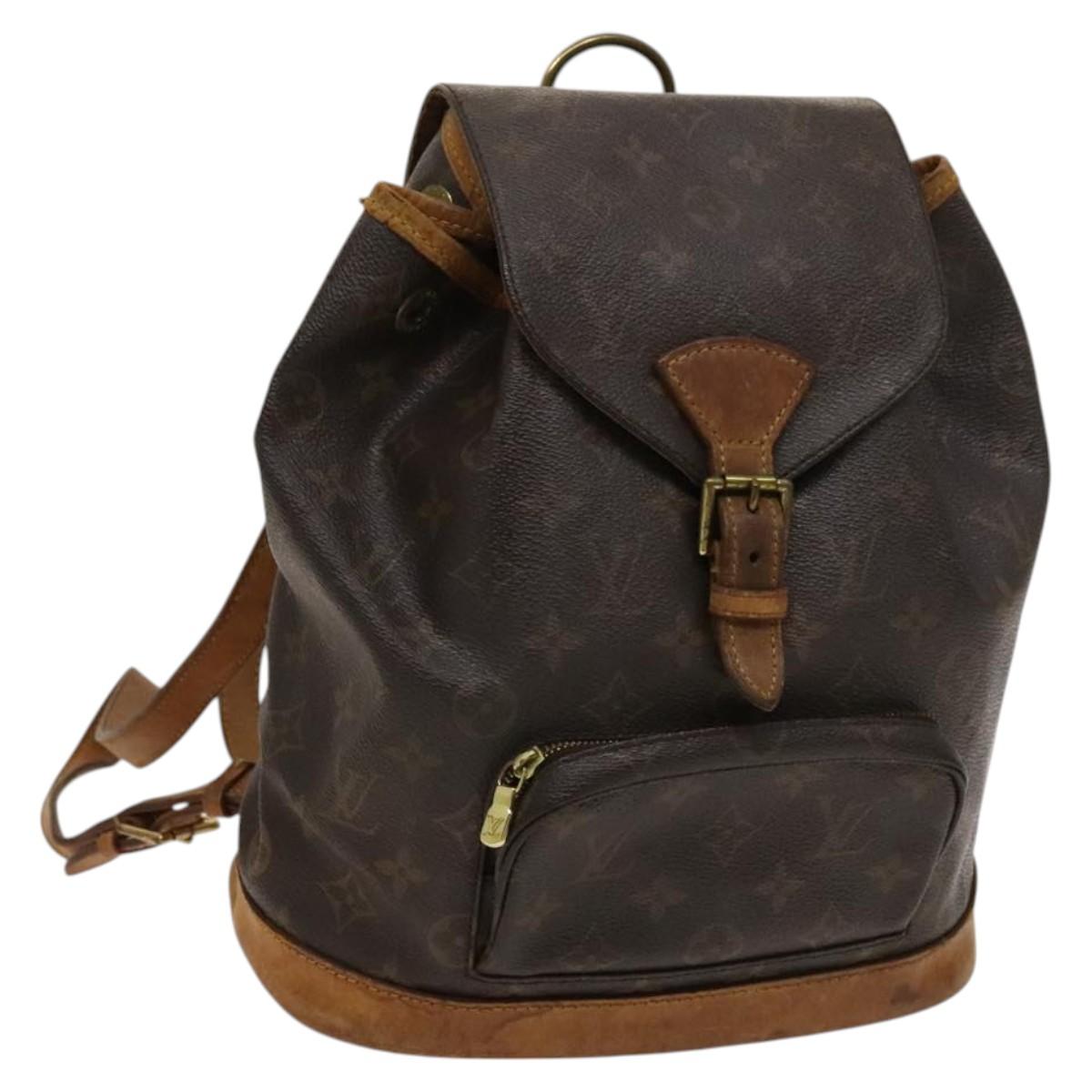 LOUIS VUITTON Monogram Montsouris MM Backpack M51136 LV Auth 120289