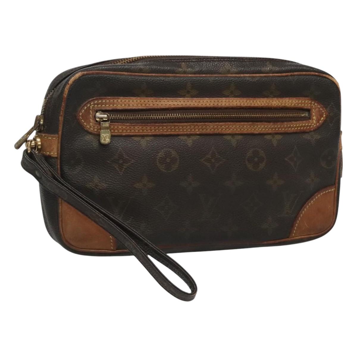 LOUIS VUITTON Monogram Marly Dragonne GM Clutch Bag M51825 LV Auth 120296