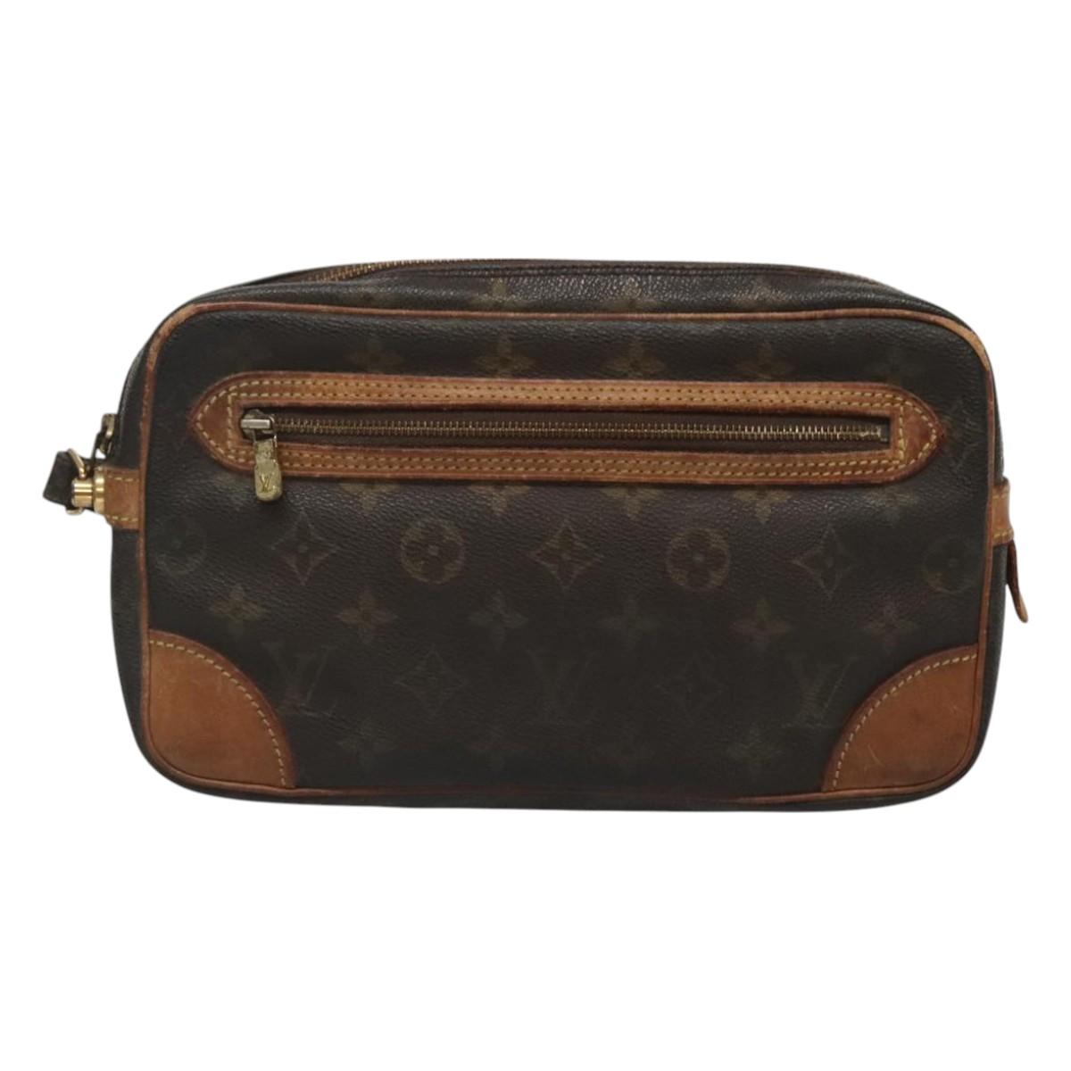 LOUIS VUITTON Monogram Marly Dragonne GM Clutch Bag M51825 LV Auth 120296