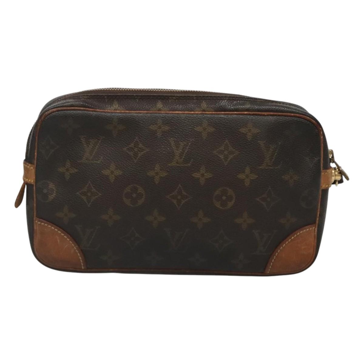 LOUIS VUITTON Monogram Marly Dragonne GM Clutch Bag M51825 LV Auth 120296