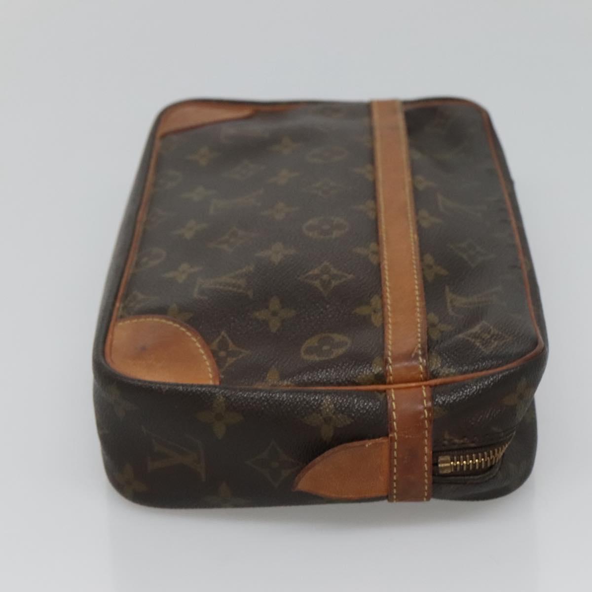 LOUIS VUITTON Monogram Compiegne 28 Clutch Bag M51845 LV Auth 120299