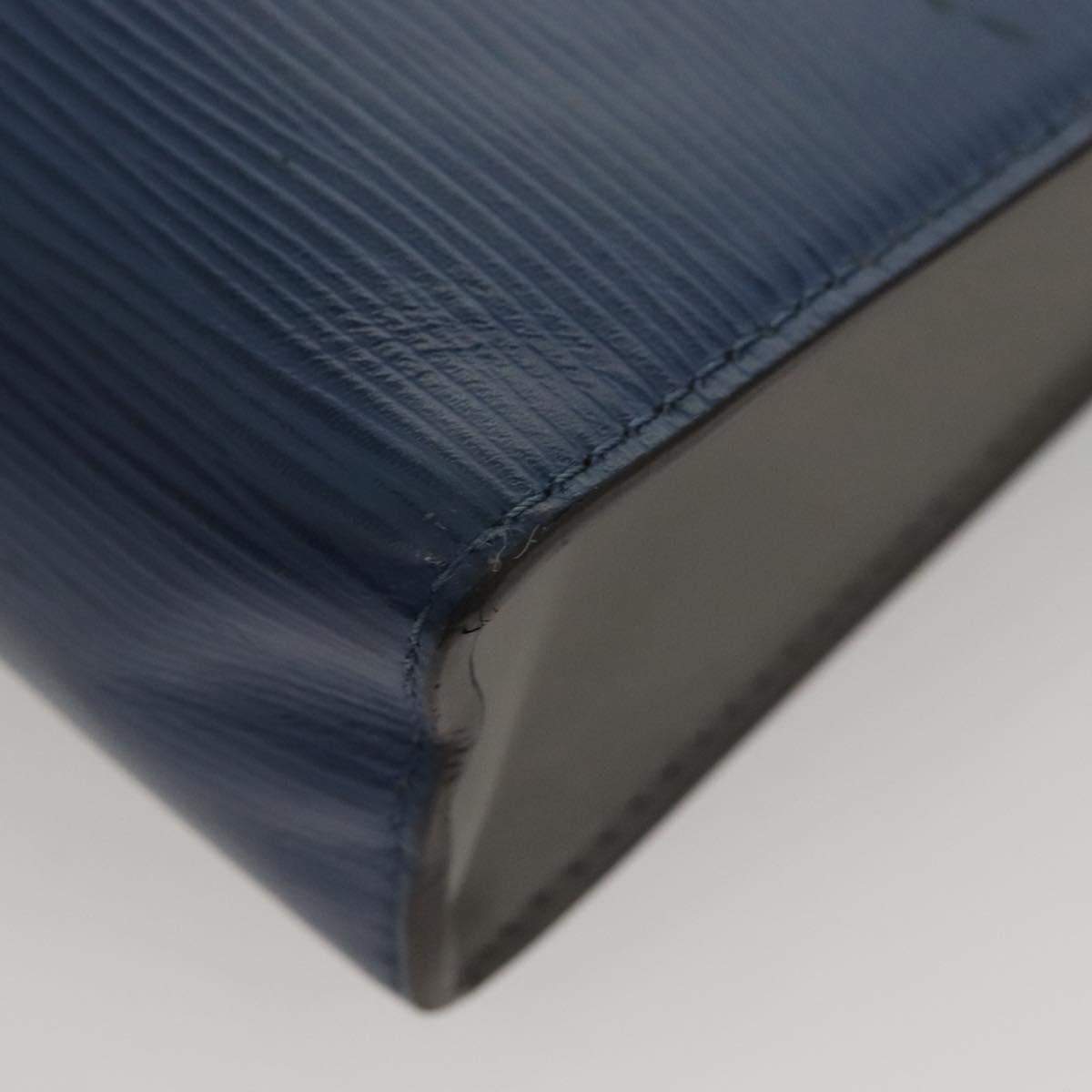 LOUIS VUITTON Epi Pochette Voyage Clutch Bag Blue M62912 LV Auth 120320