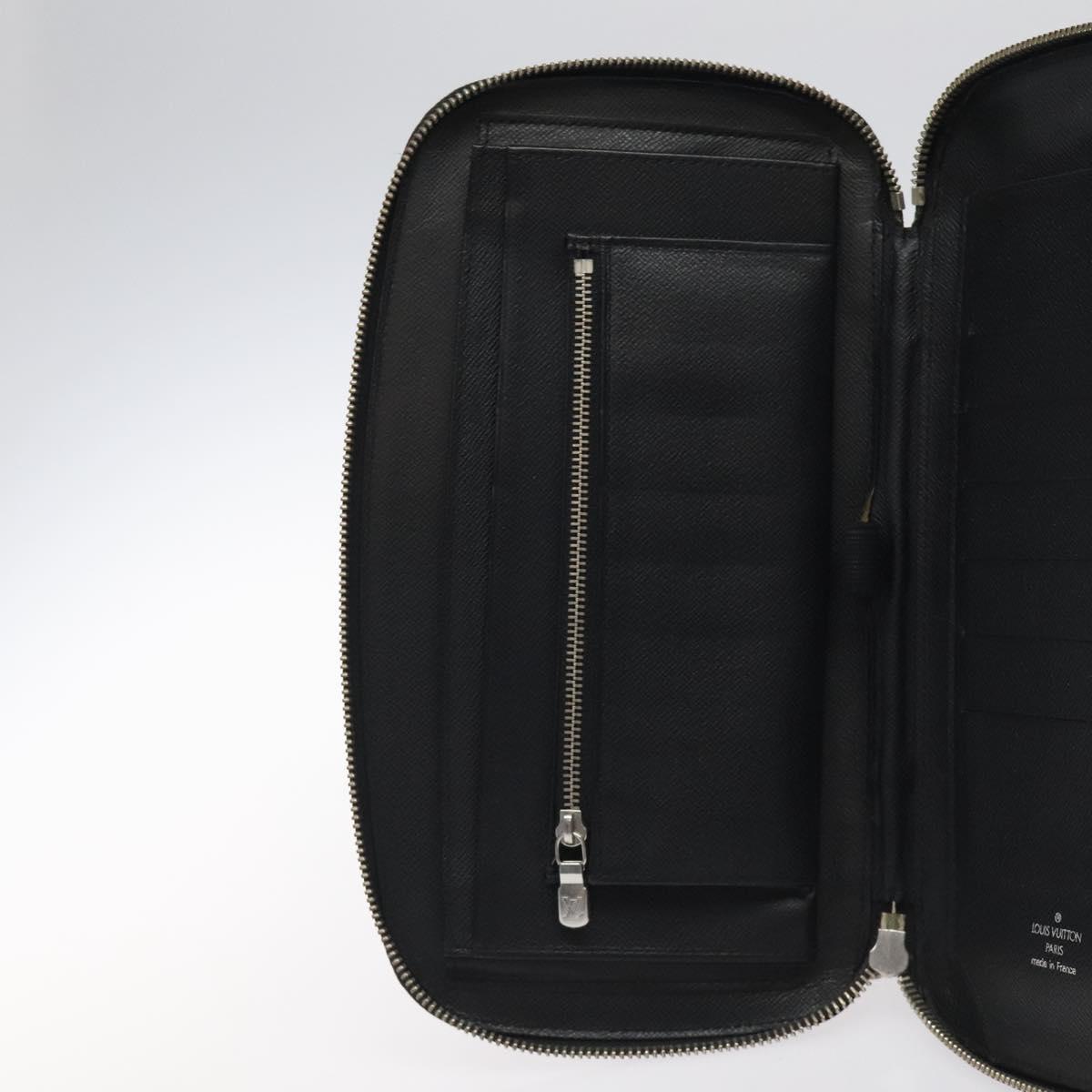 LOUIS VUITTON Taiga Organizer Atoll Travel Case Ardoise M30652 LV Auth 120326