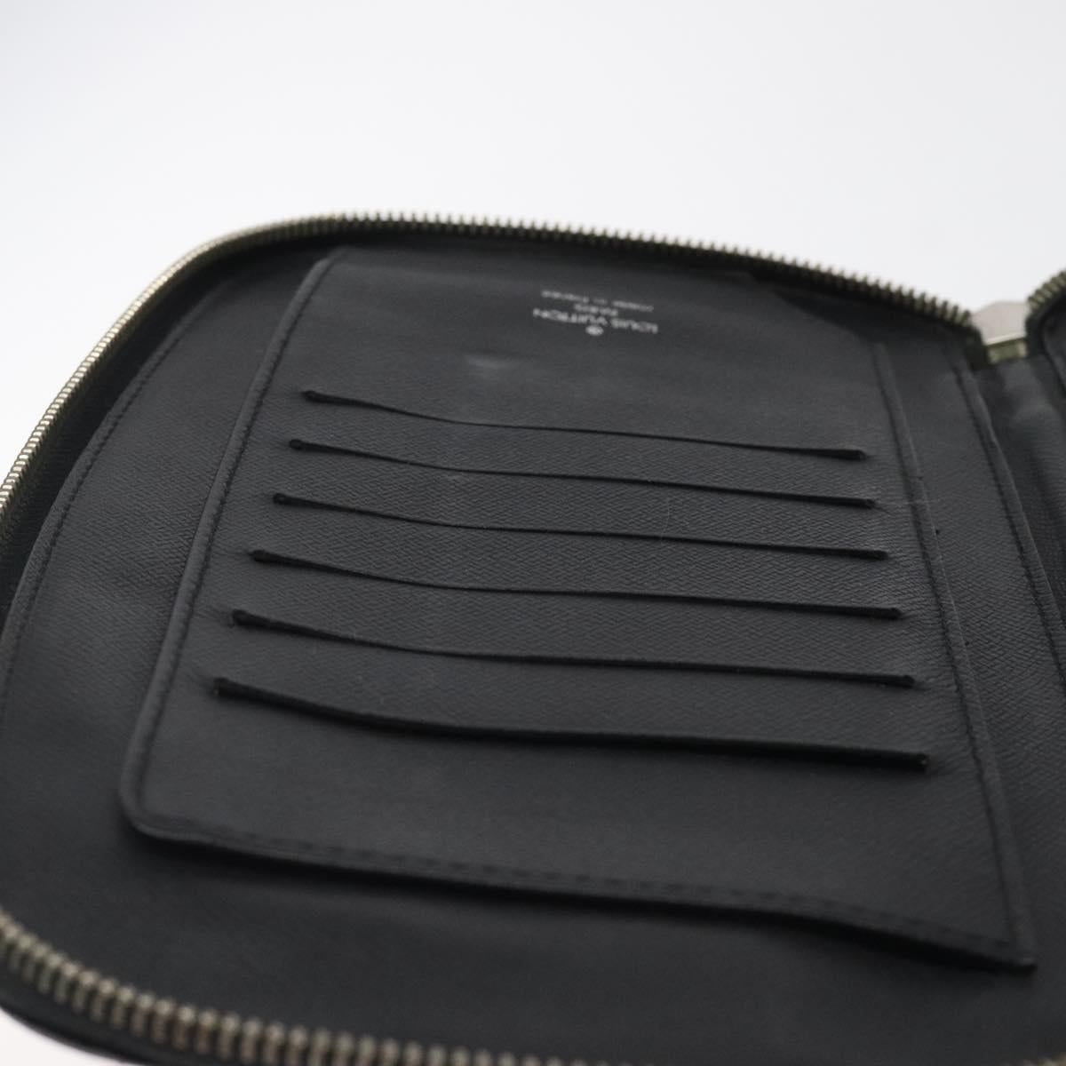 LOUIS VUITTON Taiga Organizer Atoll Travel Case Ardoise M30652 LV Auth 120326