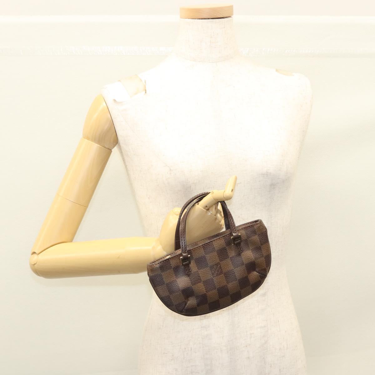 LOUIS VUITTON Damier Ebene Manosque GM Accessory Pouch N51120 LV Auth 120328