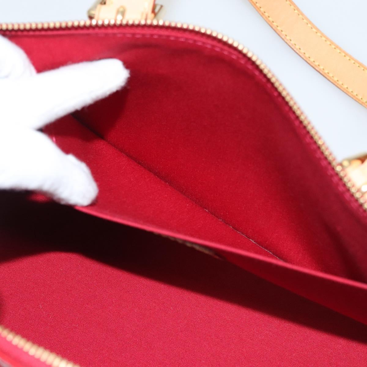 LOUIS VUITTON Vernis Rosewood Avenue Bag Pomme D'amour M93507 LV Auth 120346