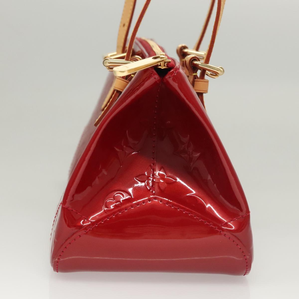 LOUIS VUITTON Vernis Rosewood Avenue Bag Pomme D'amour M93507 LV Auth 120346